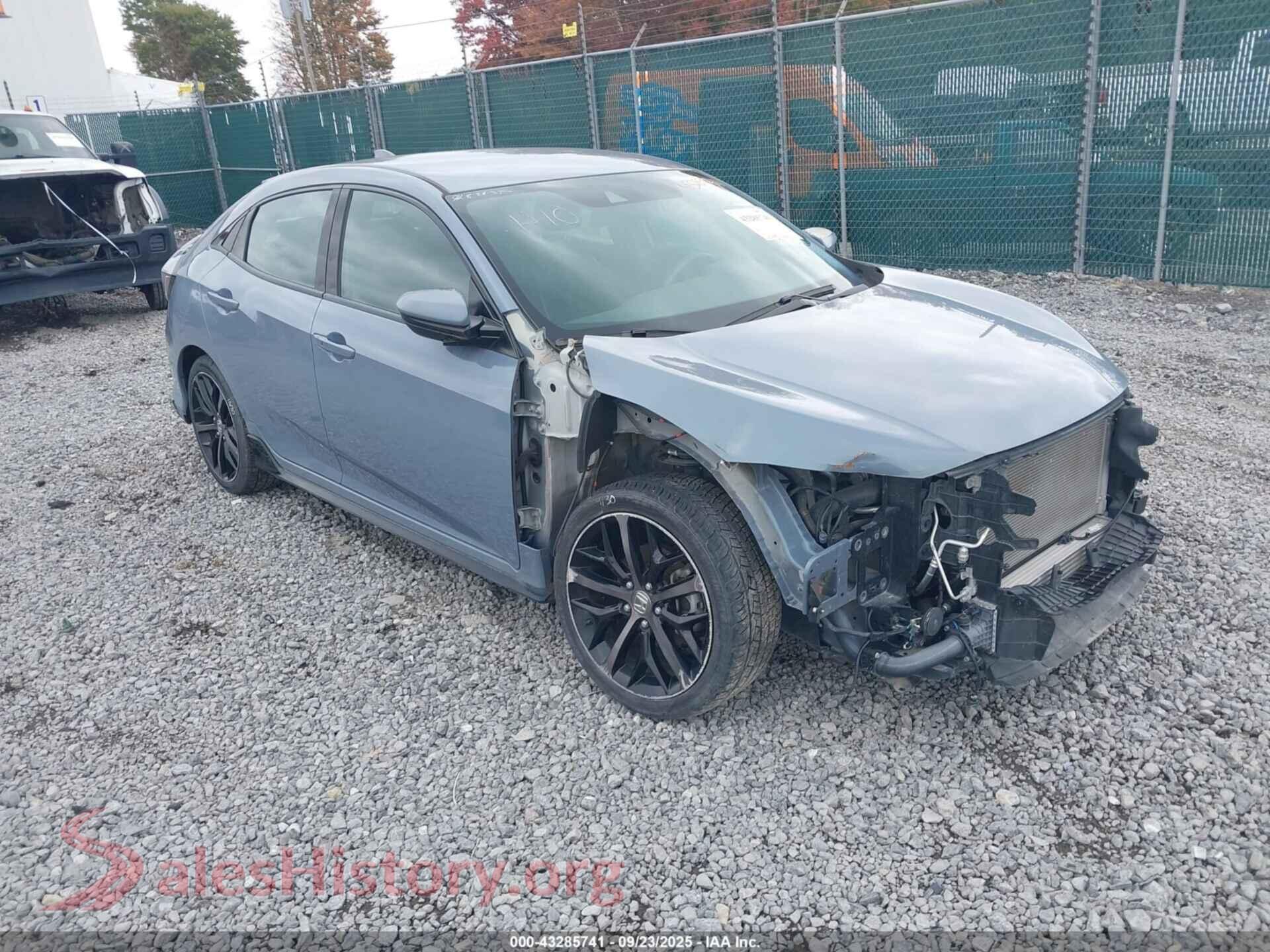 2020 HONDA CIVIC — VIN SHHFK7H41LU206081