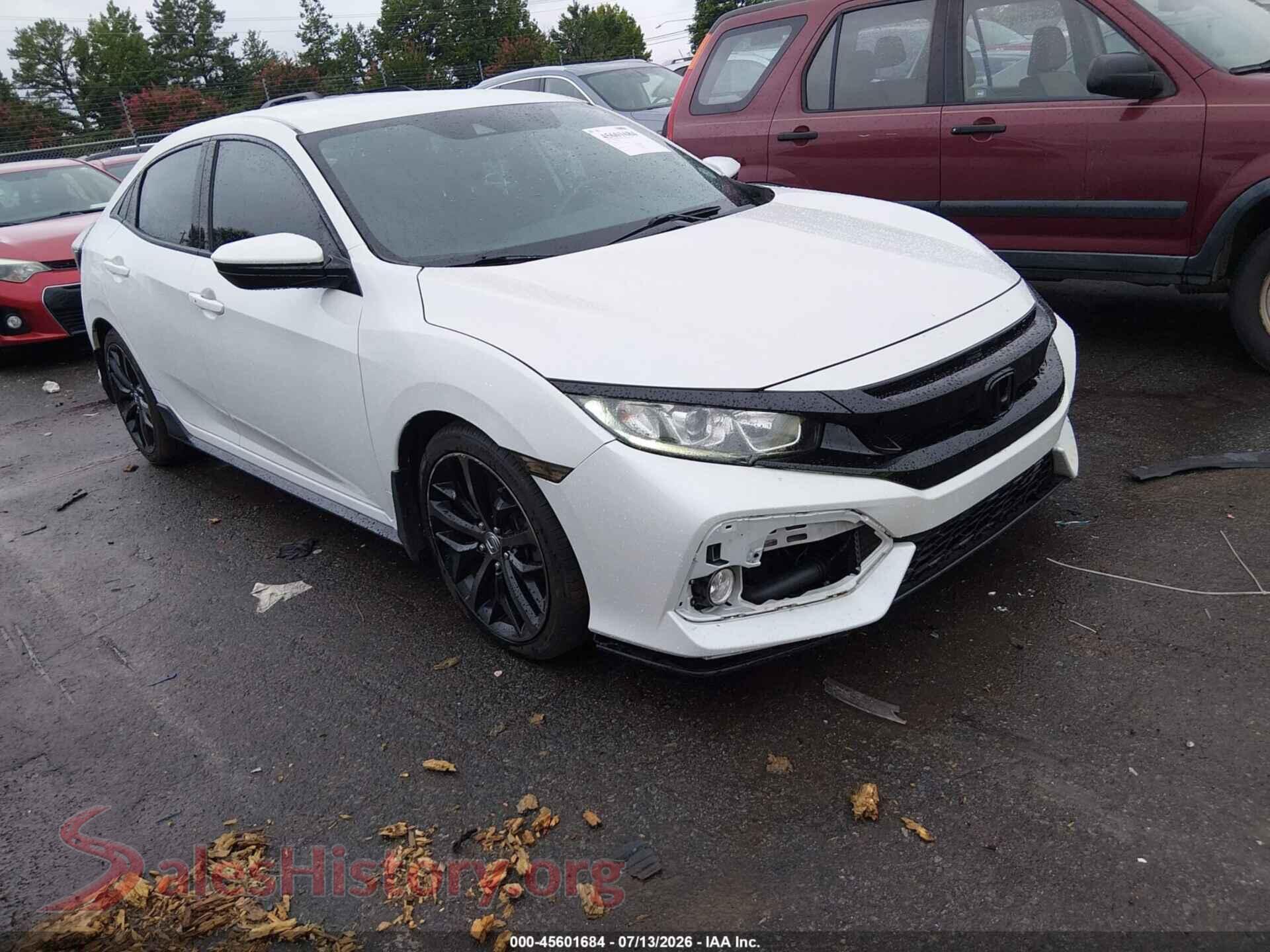 2020 HONDA CIVIC — VIN SHHFK7H49LU201338