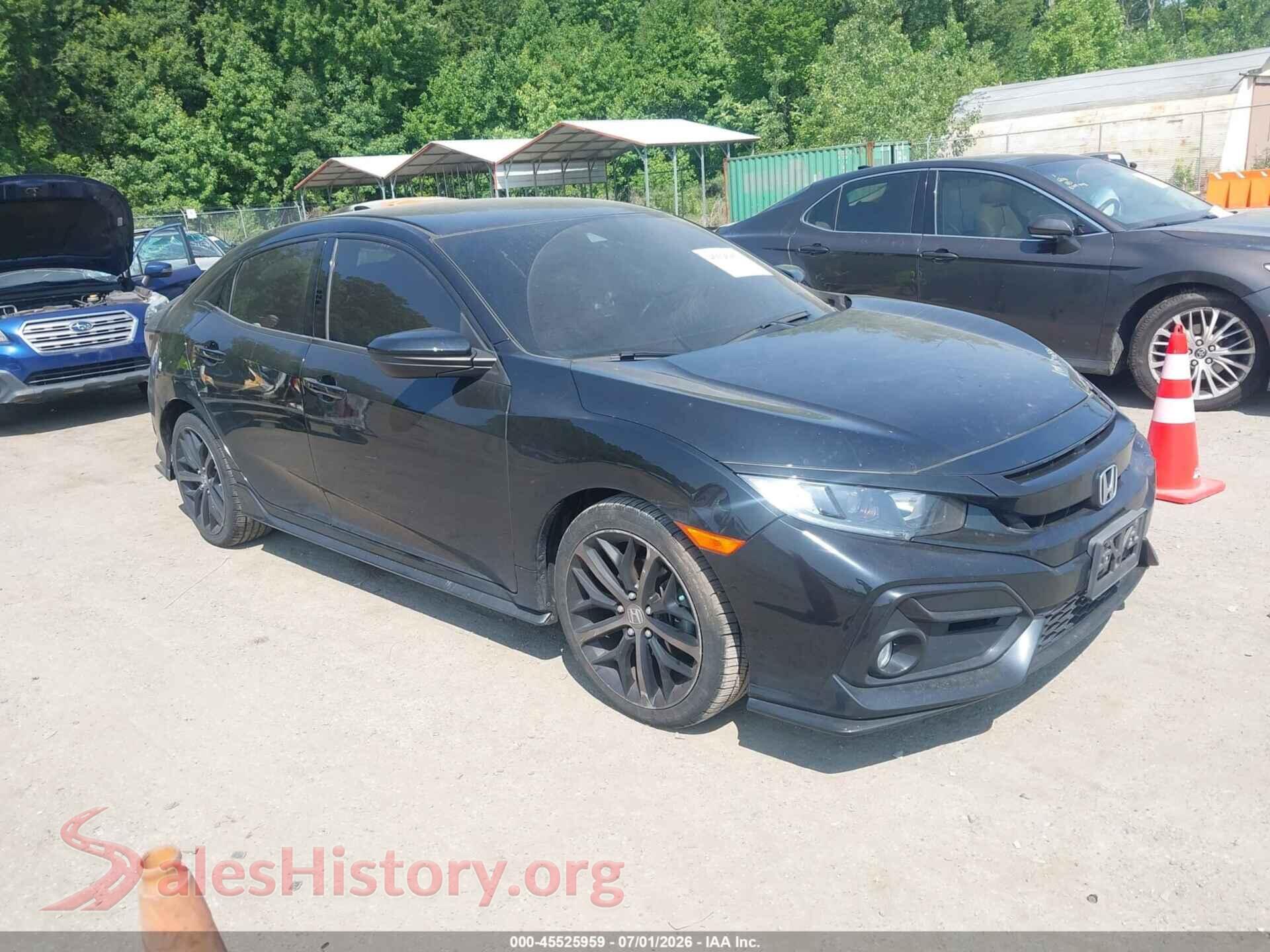 2021 HONDA CIVIC — VIN SHHFK7H4XMU419807