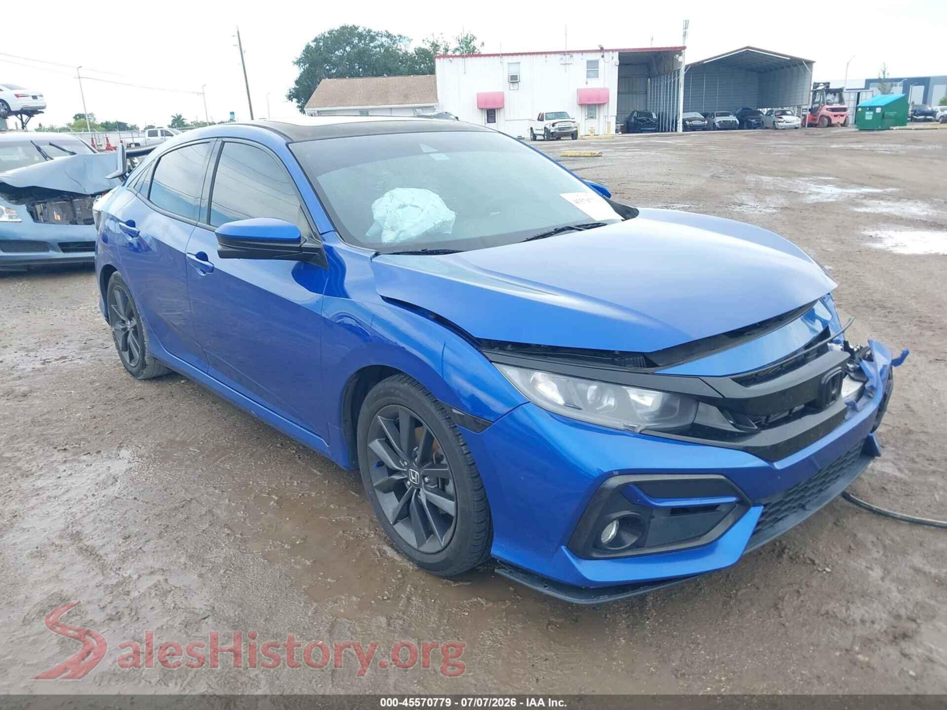 2020 HONDA CIVIC — VIN SHHFK7H62LU217642