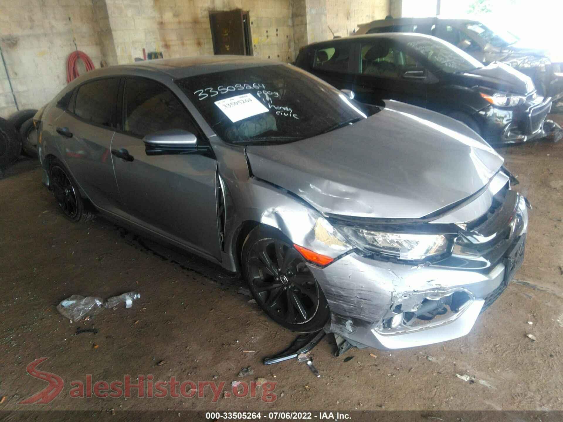 2017 HONDA CIVIC HATCHBACK — VIN SHHFK7H91HU420698