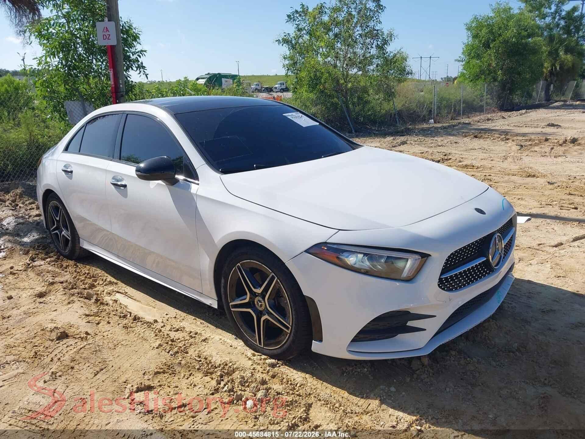 2021 MERCEDES-BENZ A 220 — VIN W1K3G4EB3MJ308280