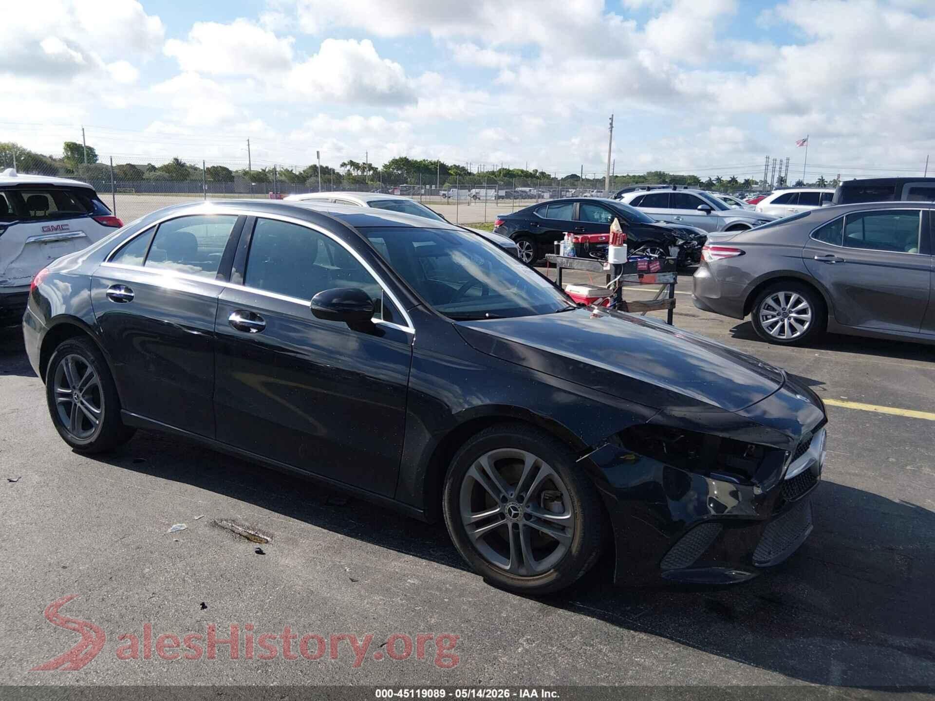 2020 MERCEDES-BENZ A 220 — VIN W1K3G4EB5LJ201679