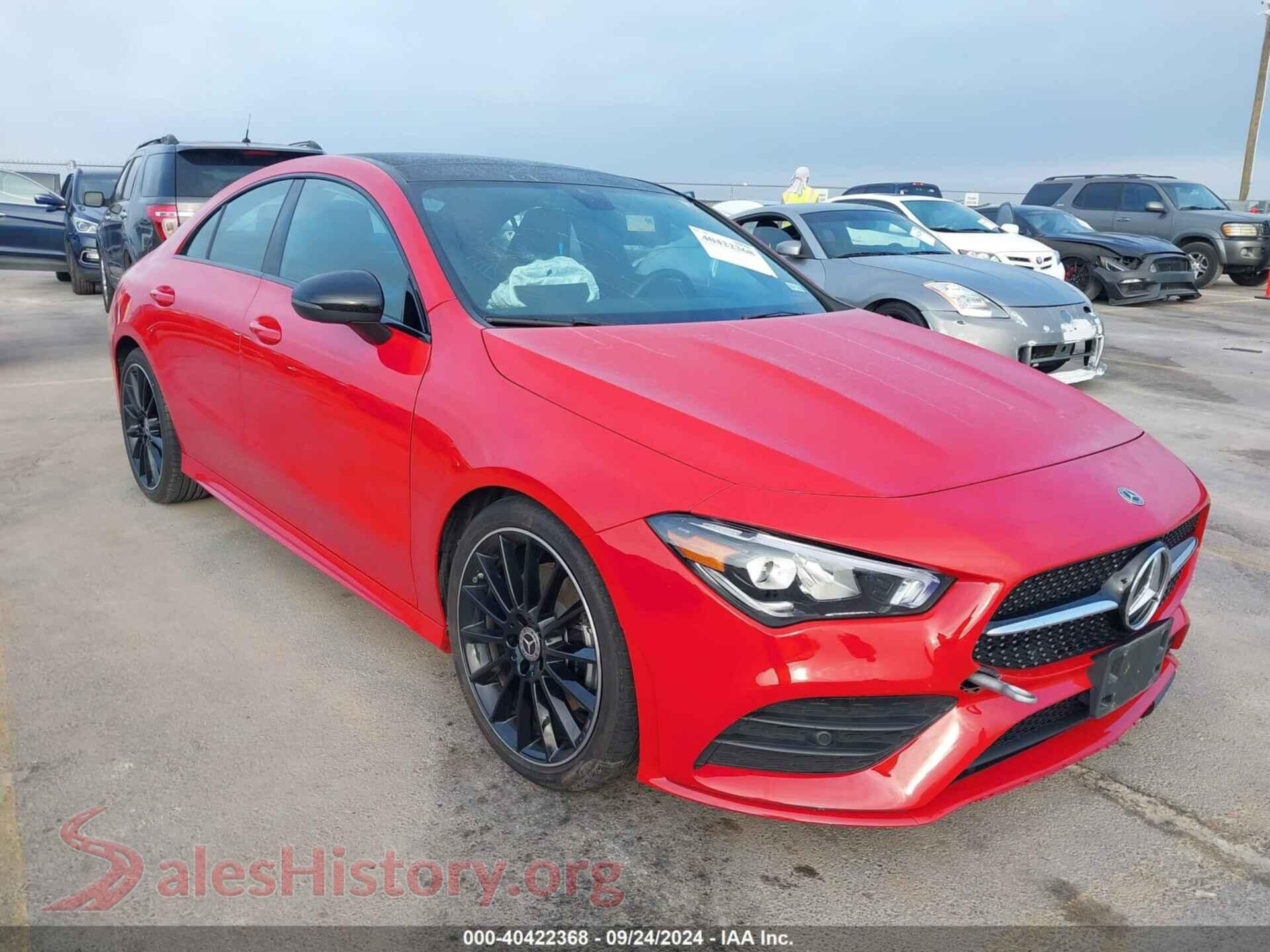 2020 MERCEDES-BENZ CLA 250 — VIN W1K5J4GB4LN081373
