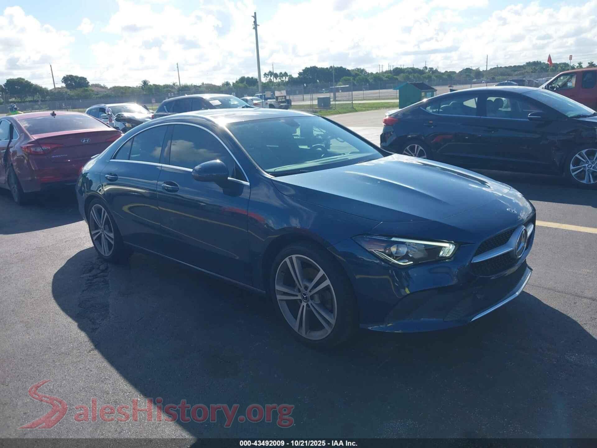 2020 MERCEDES-BENZ CLA 250 — VIN W1K5J4GBXLN089574