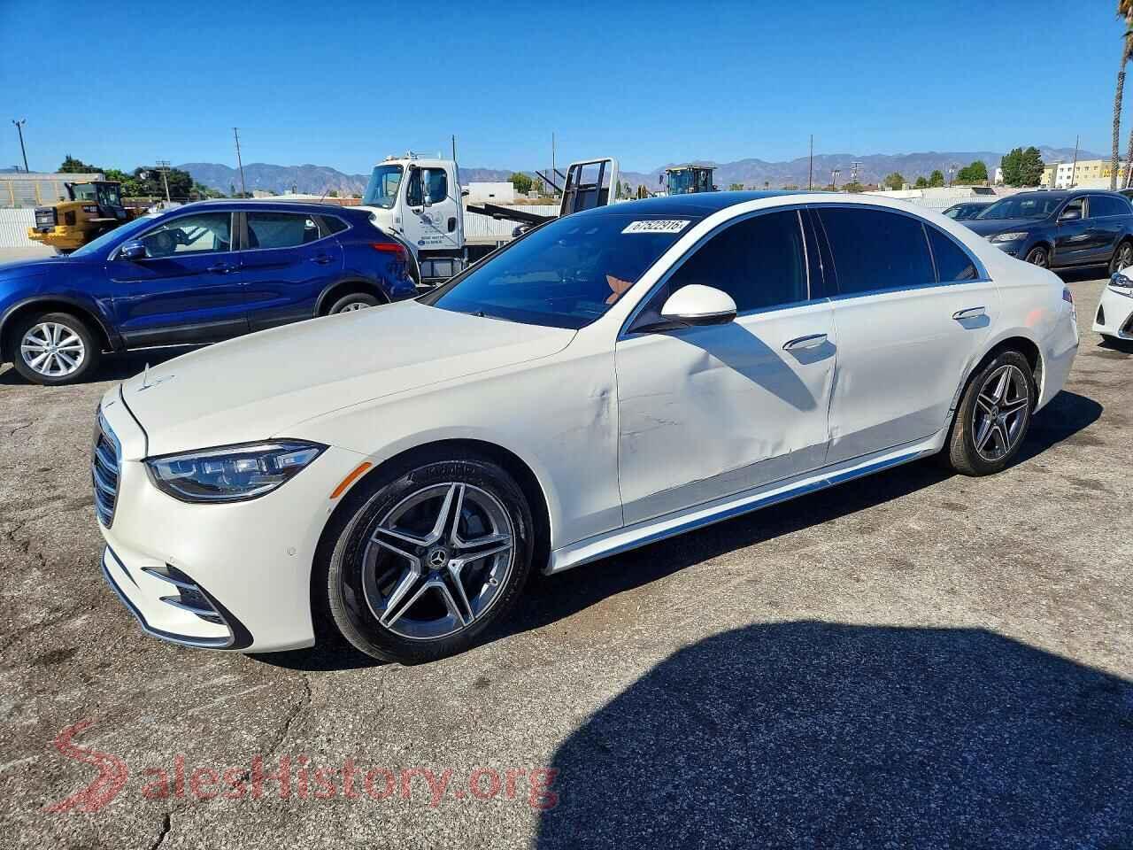 2022 MERCEDES-BENZ S-CLASS — VIN W1K6G6DB7NA066654