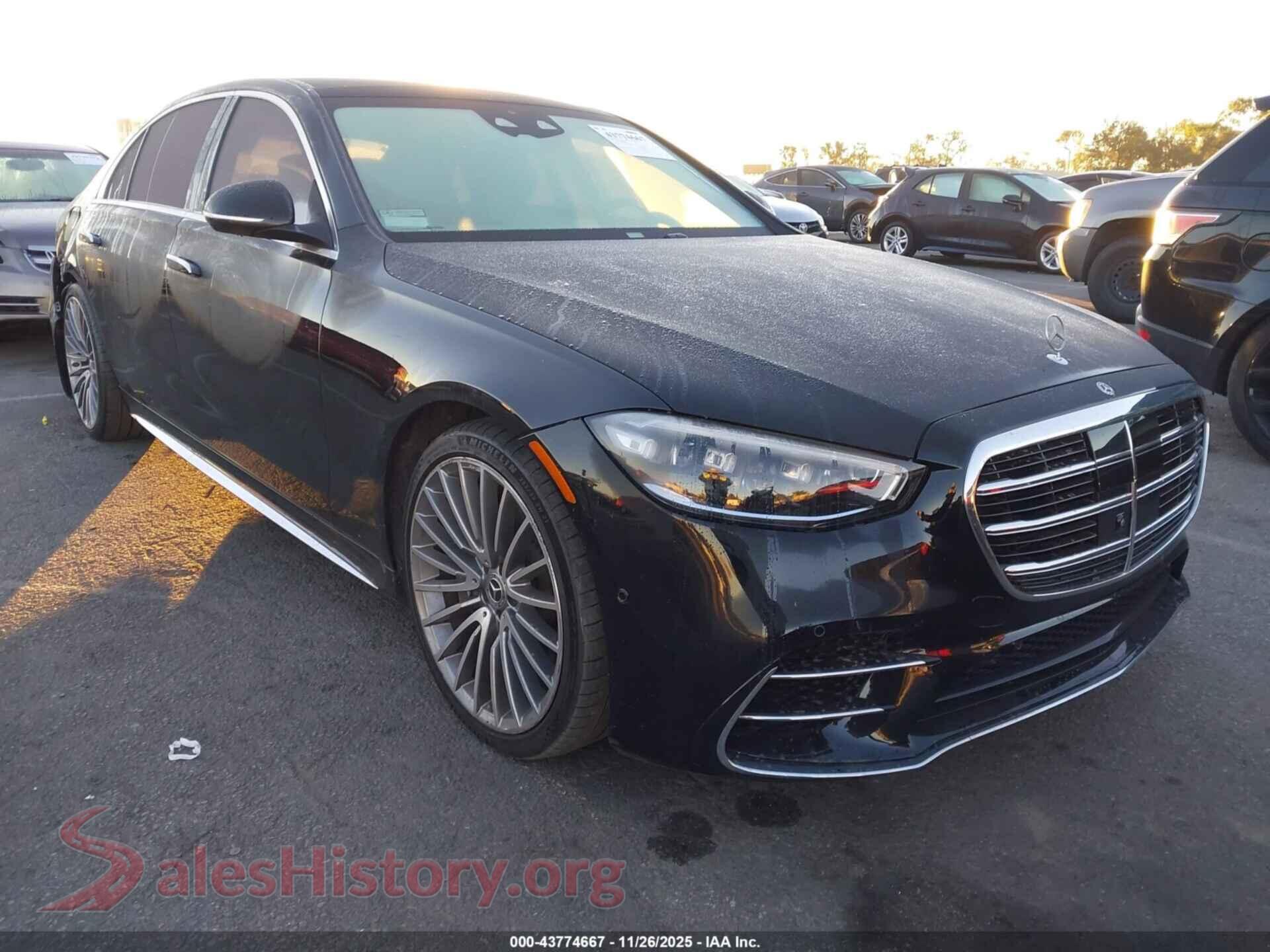 2021 MERCEDES-BENZ S 580 — VIN W1K6G7GB6MA052518