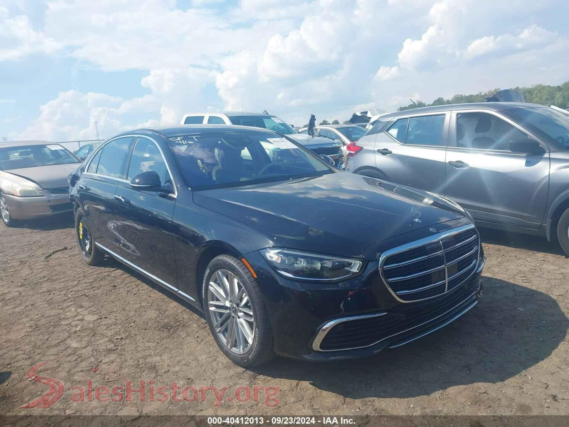 2022 MERCEDES-BENZ S 580 — VIN W1K6G7GB6NA155004