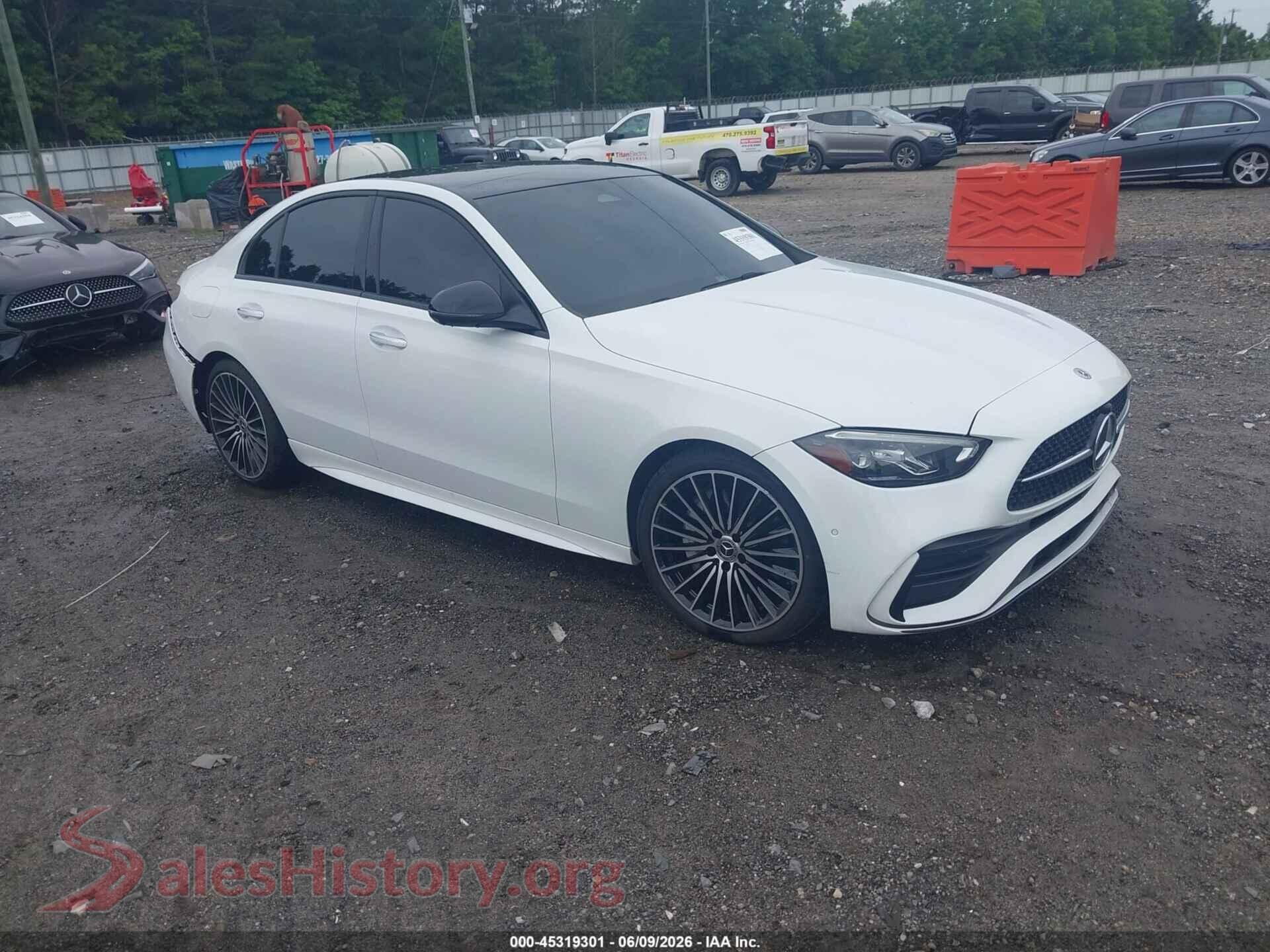 2022 MERCEDES-BENZ C 300 — VIN W1KAF4GB5NR018410