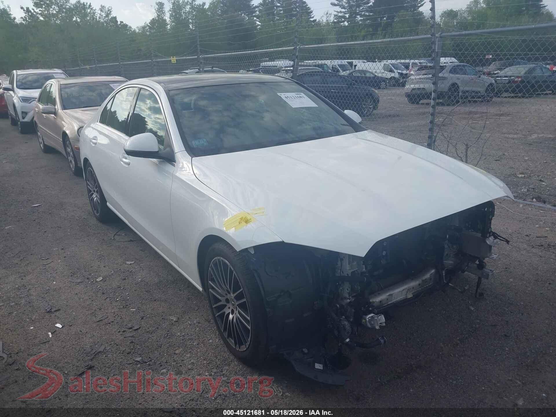 2022 MERCEDES-BENZ C 300 — VIN W1KAF4HB4NR059531