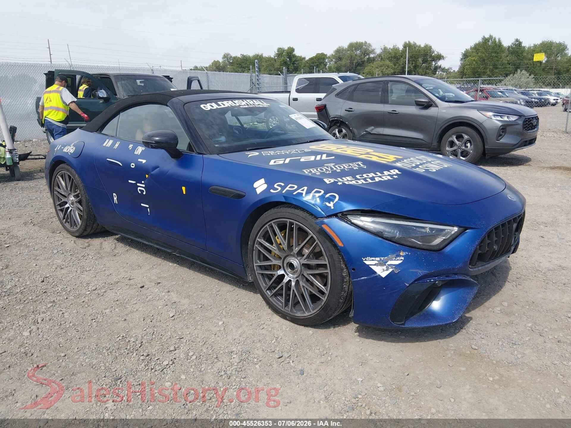 2022 MERCEDES-BENZ AMG SL 63 — VIN W1KVK8BB5NF008781