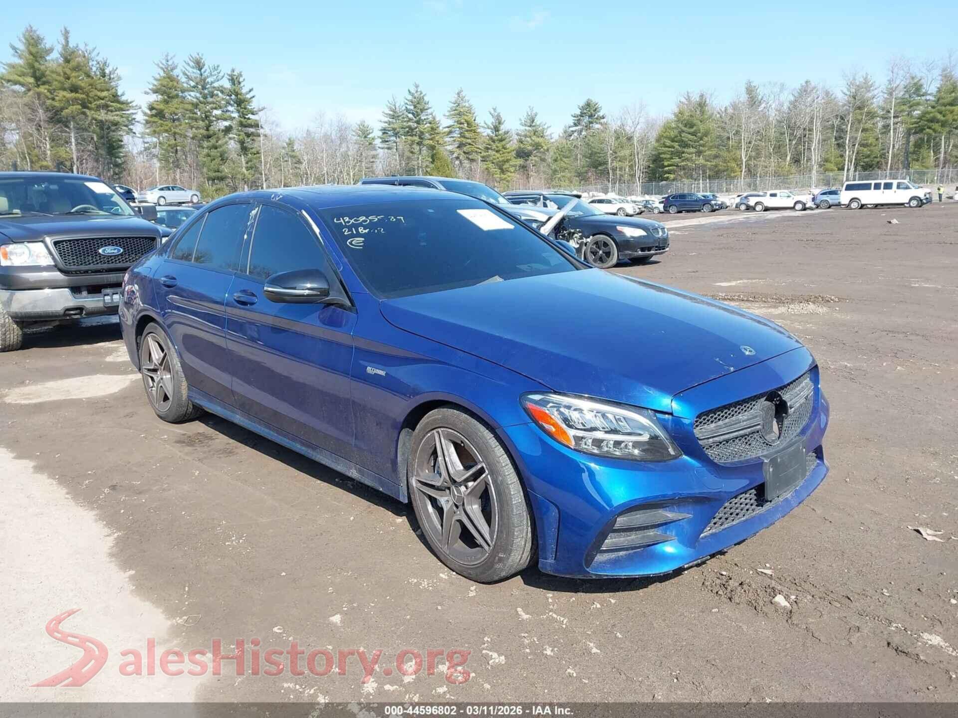 2021 MERCEDES-BENZ AMG C 43 — VIN W1KWF6EB1MR621888