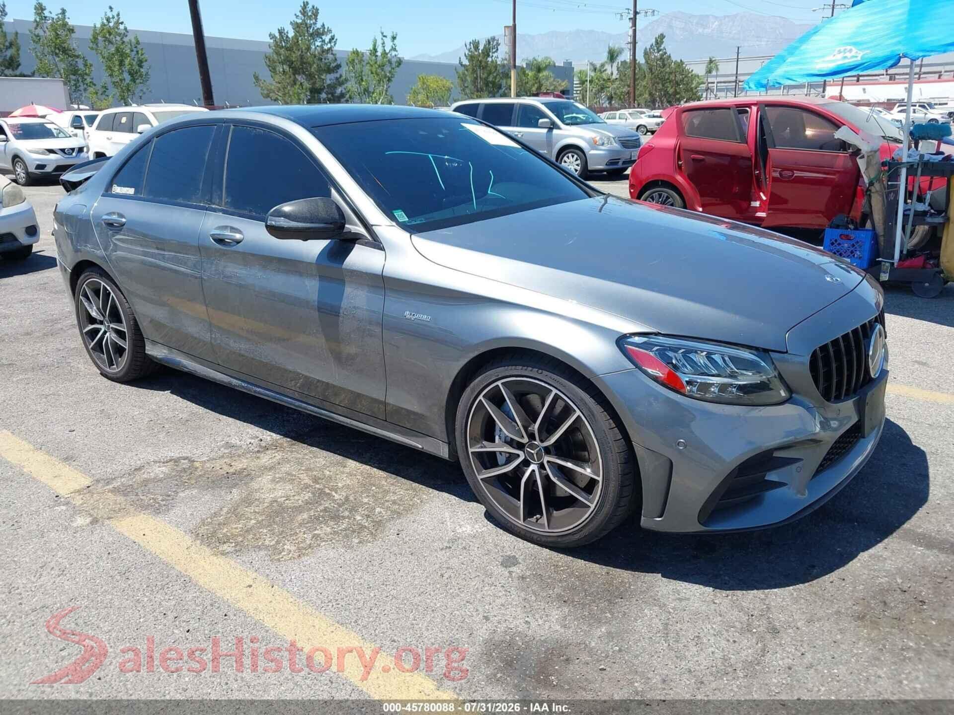 2021 MERCEDES-BENZ AMG C 43 — VIN W1KWF6EB7MR615285