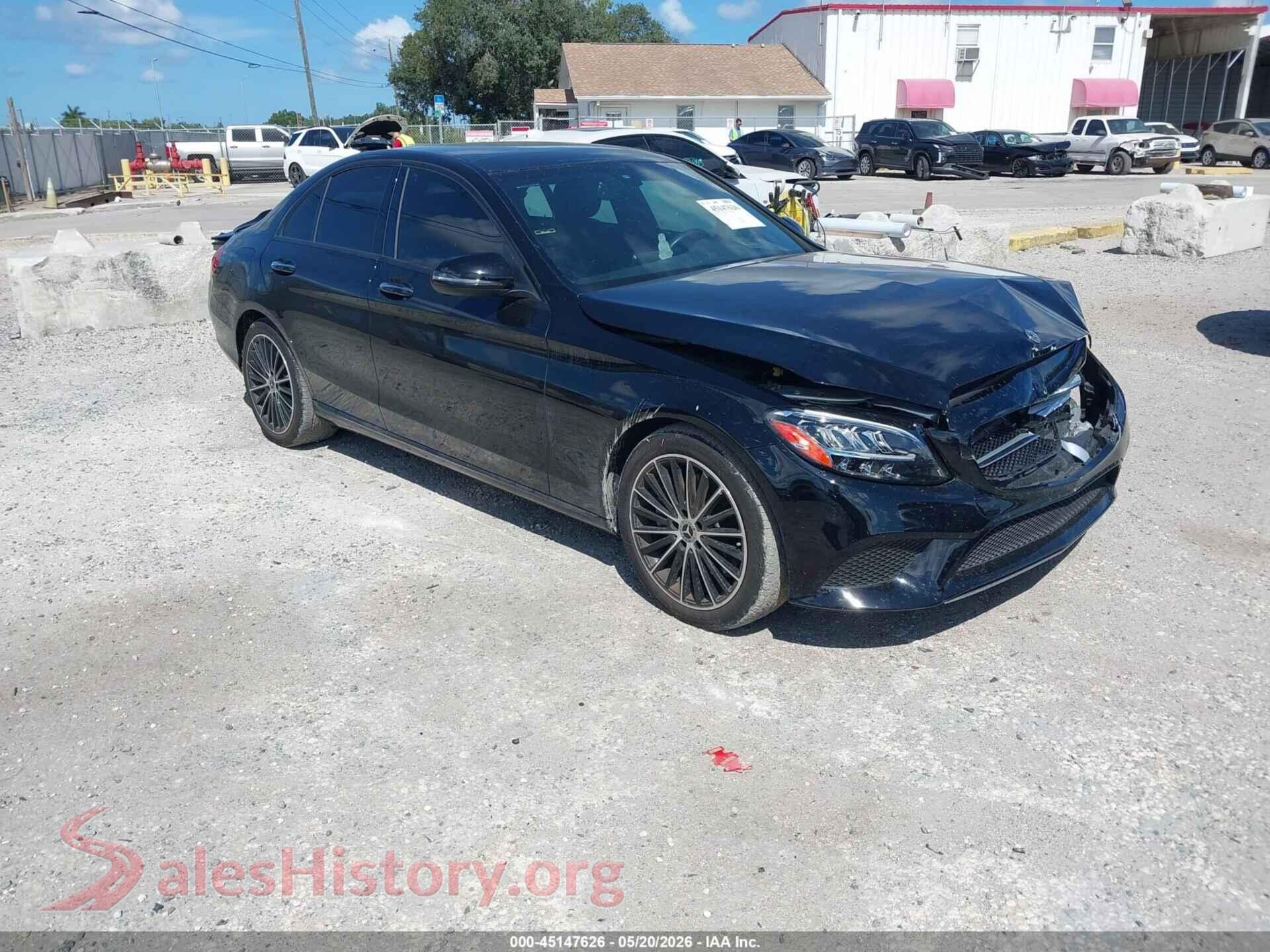 2020 MERCEDES-BENZ C 300 — VIN W1KWF8DB2LR602374