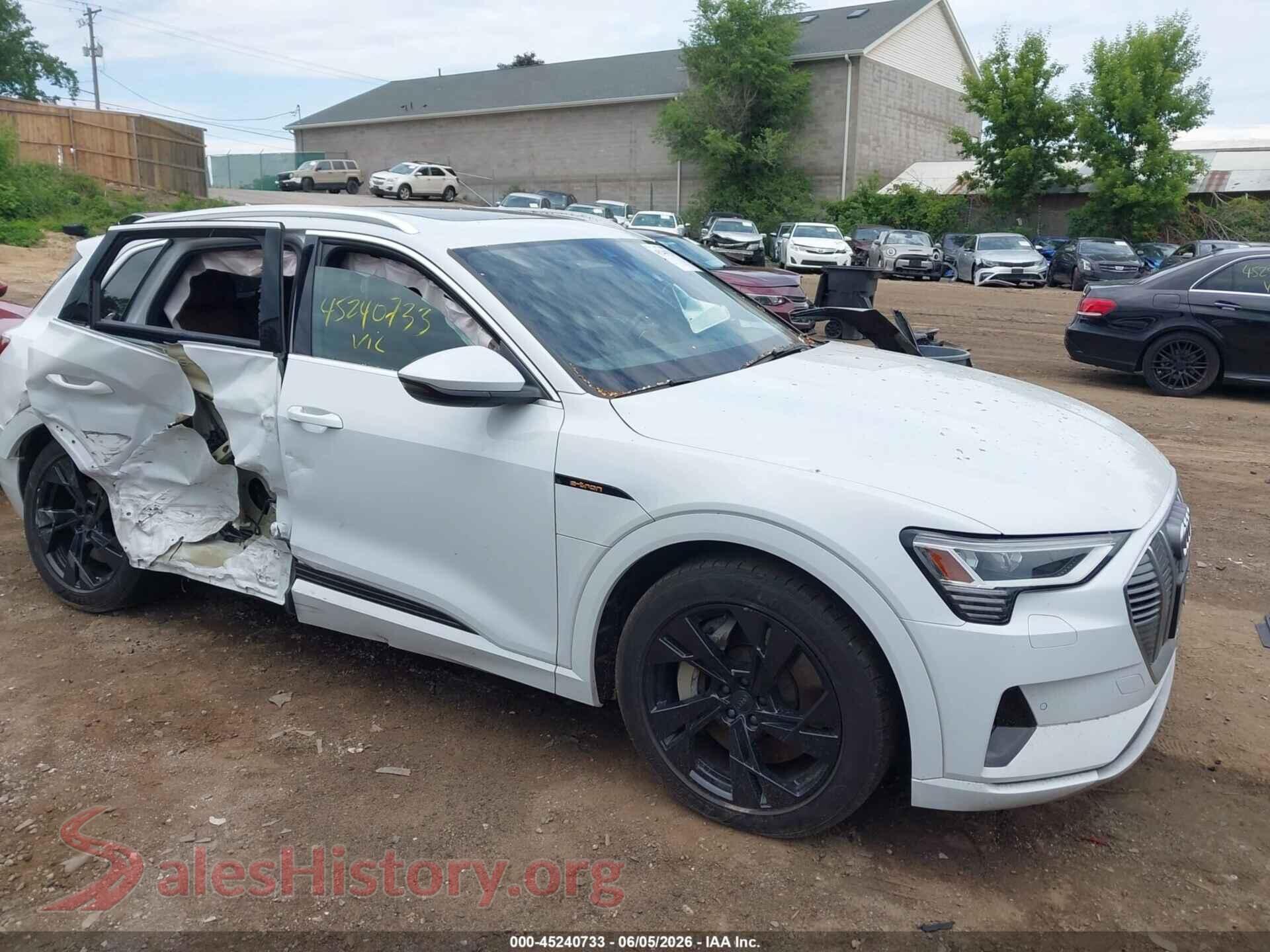 2021 AUDI E-TRON — VIN WA1AAAGE1MB003034
