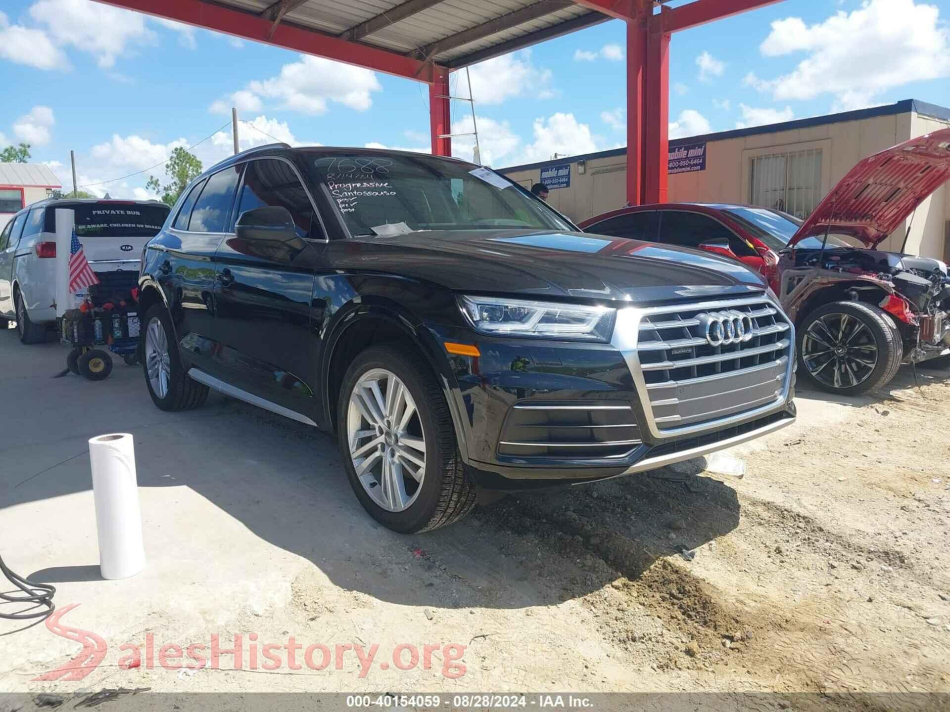 2020 AUDI Q5 — VIN WA1BNAFY6L2027137