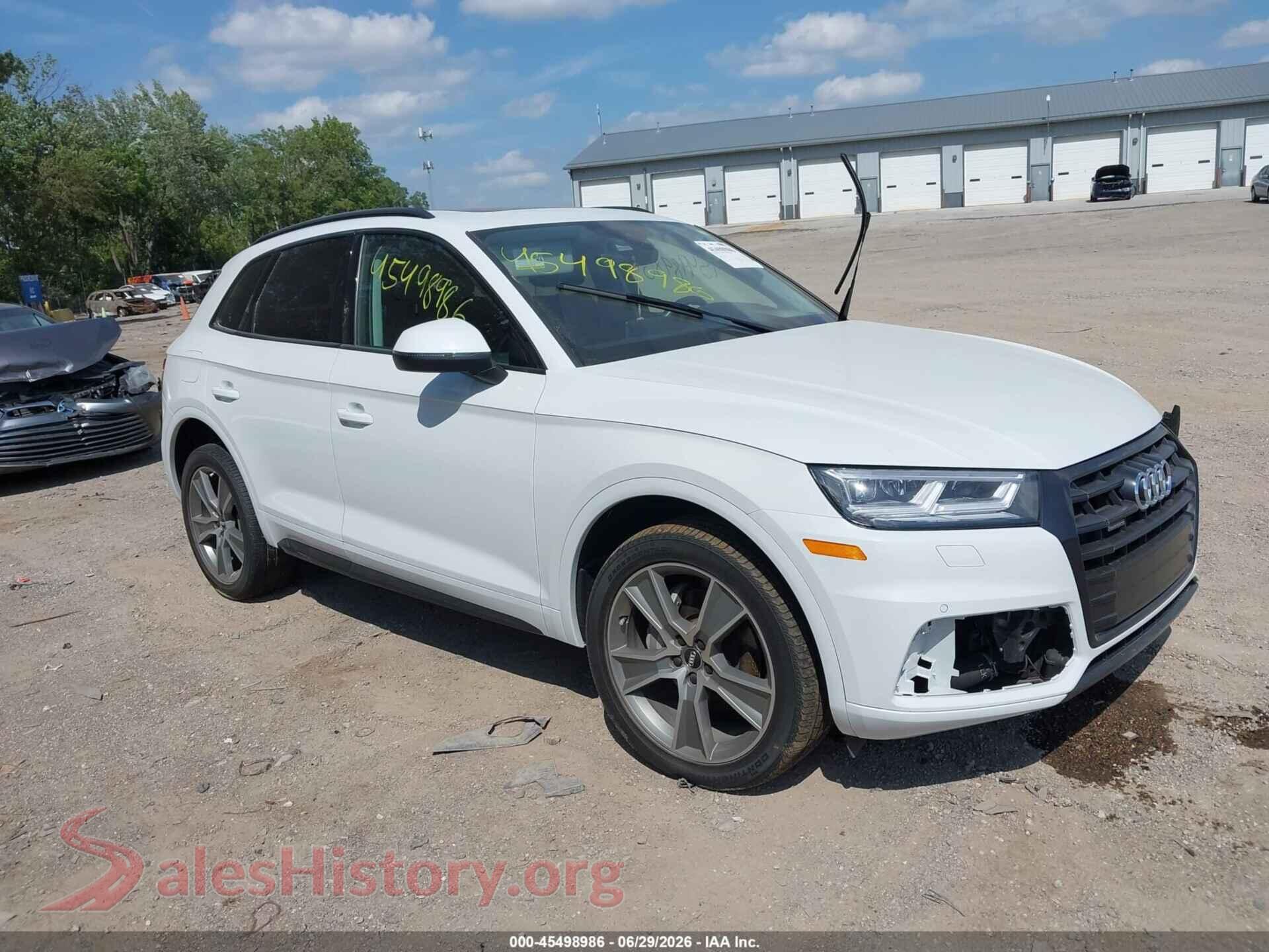 2019 AUDI Q5 — VIN WA1BNAFY8K2054208