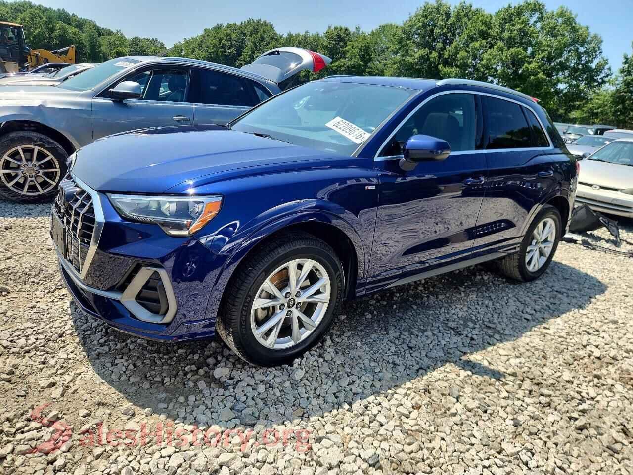 2021 AUDI Q3 — VIN WA1DECF38M1017080