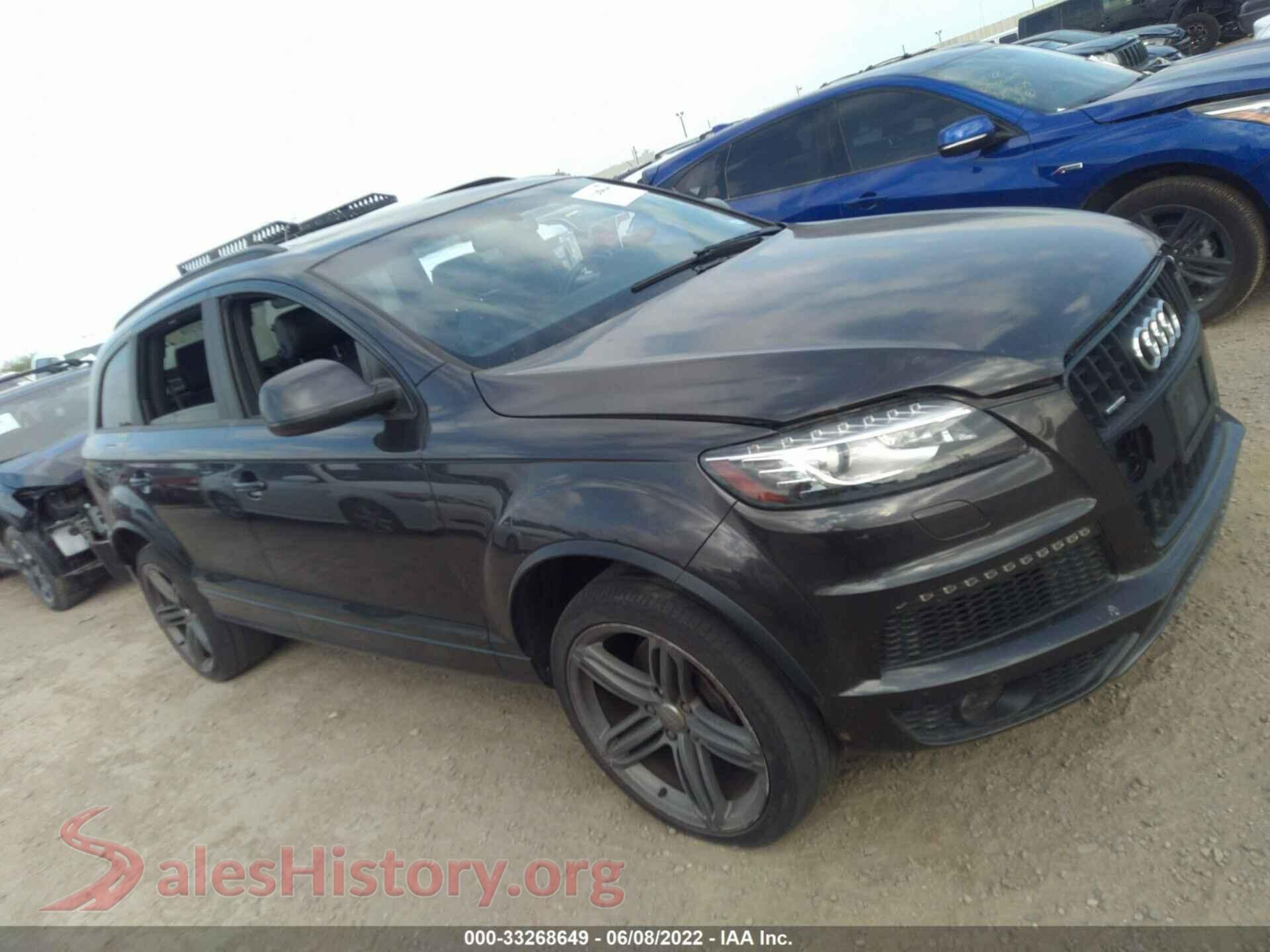 2013 AUDI Q7 — VIN WA1DGBFE1DD007964
