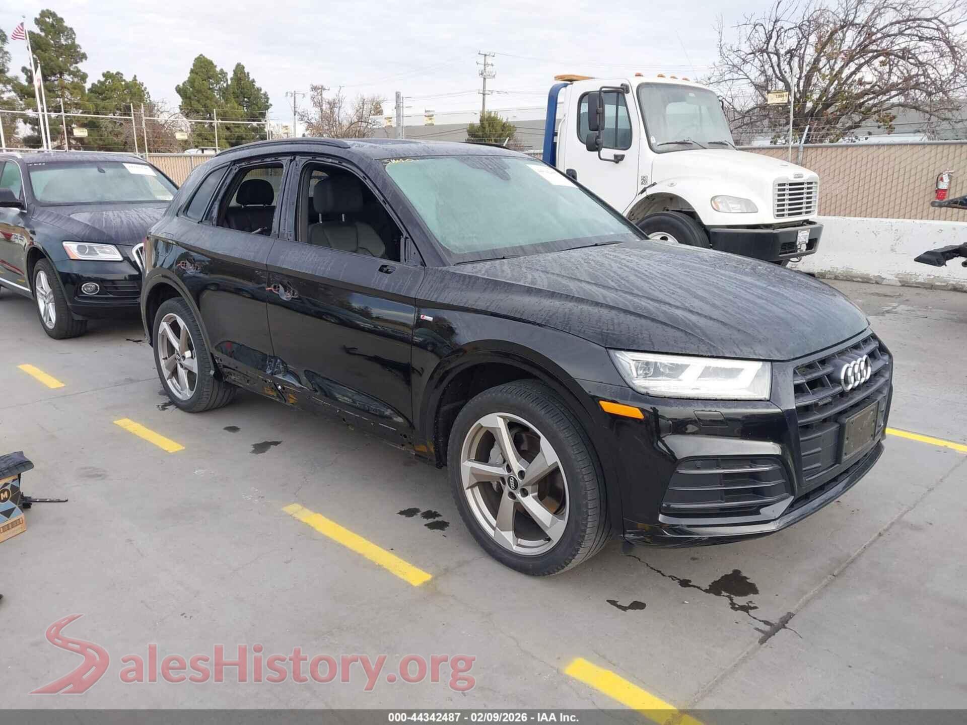 2020 AUDI Q5 — VIN WA1ENAFY5L2076200