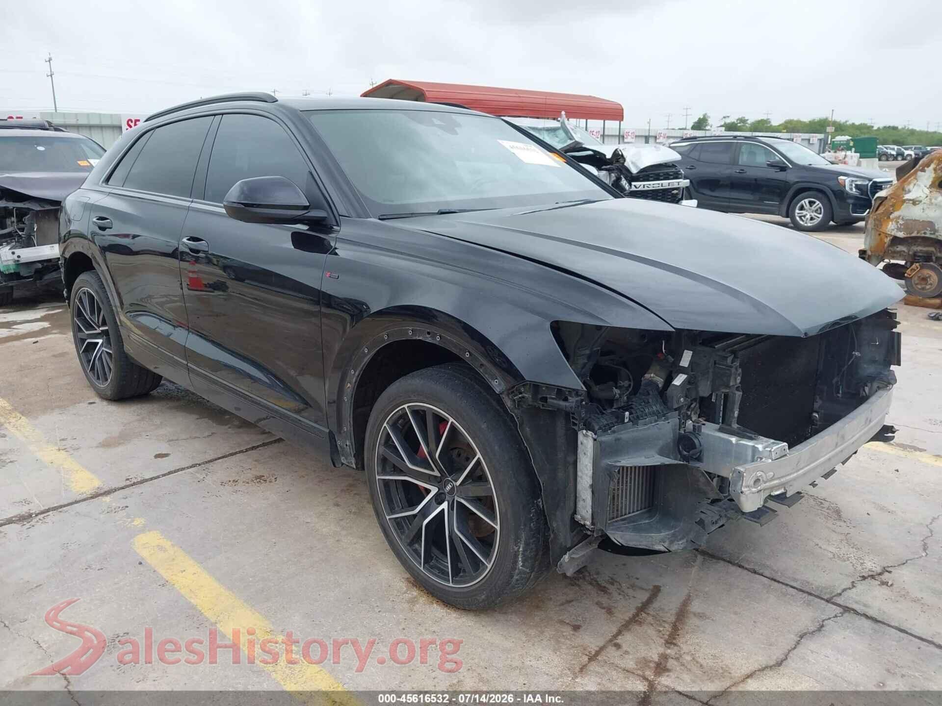 2021 AUDI Q8 — VIN WA1EVAF17MD004018