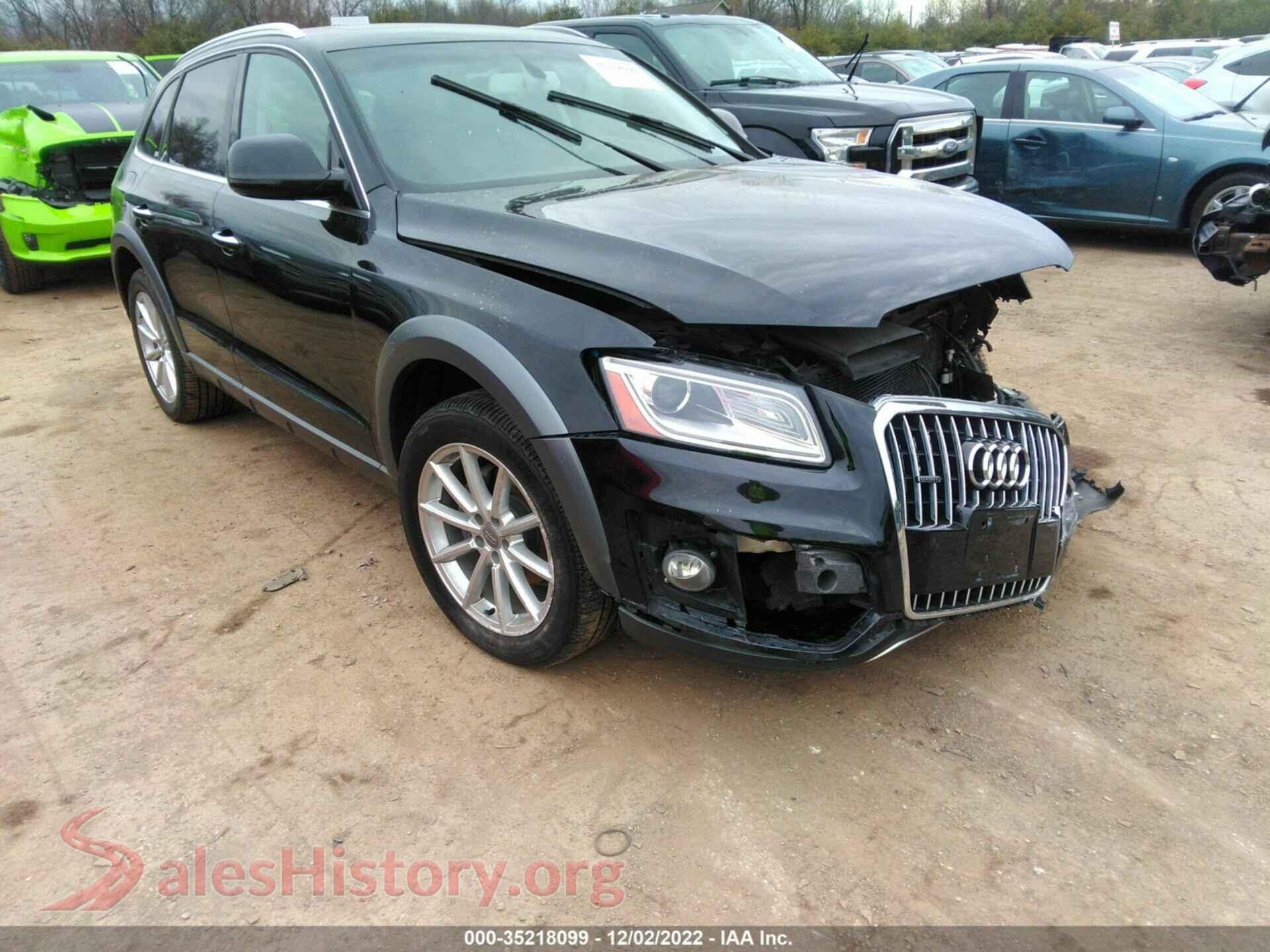 2017 AUDI Q5 — VIN WA1L2AFP0HA054206