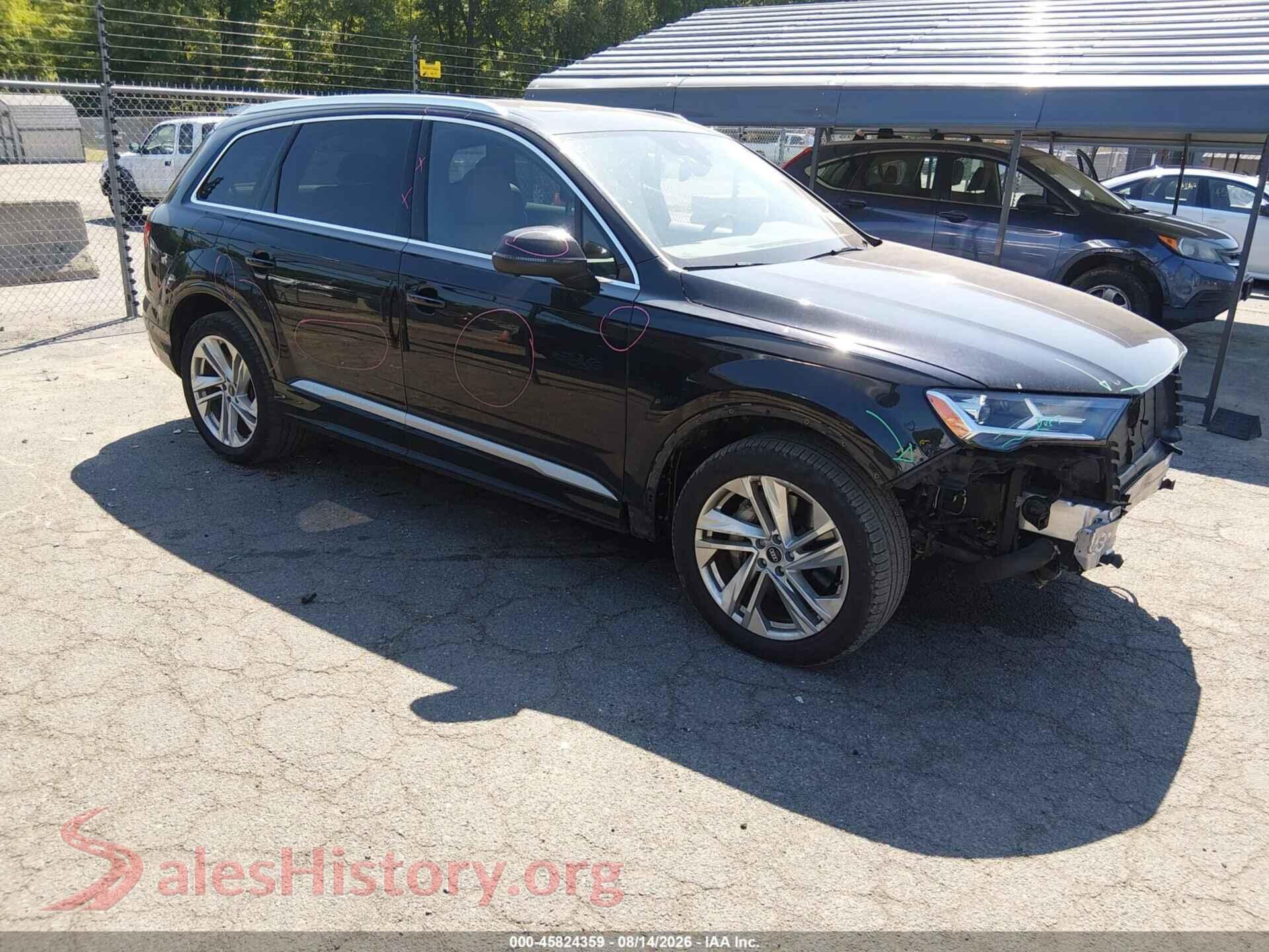 2021 AUDI Q7 — VIN WA1LJAF73MD039856