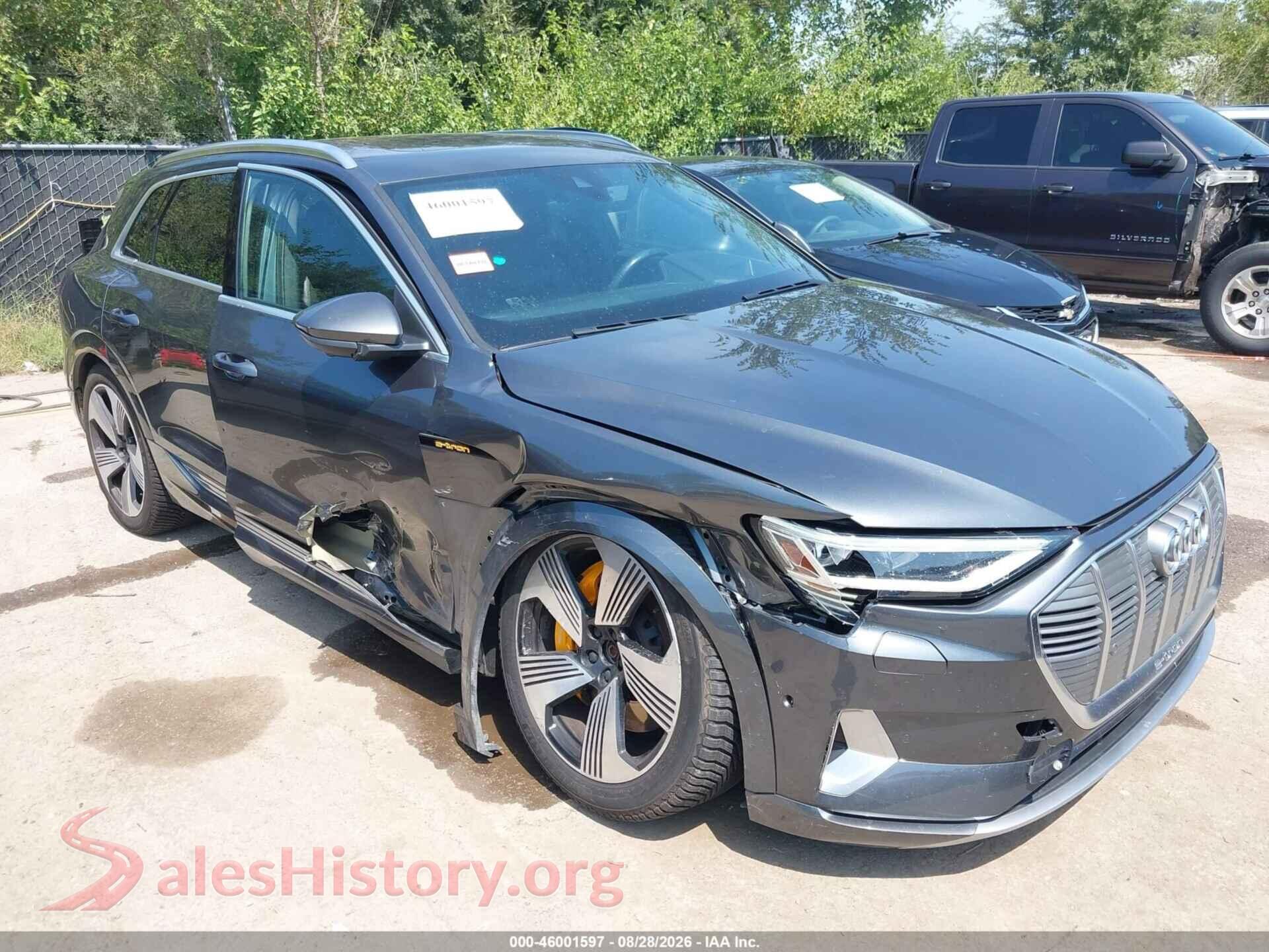 2019 AUDI E-TRON — VIN WA1VAAGE3KB006208