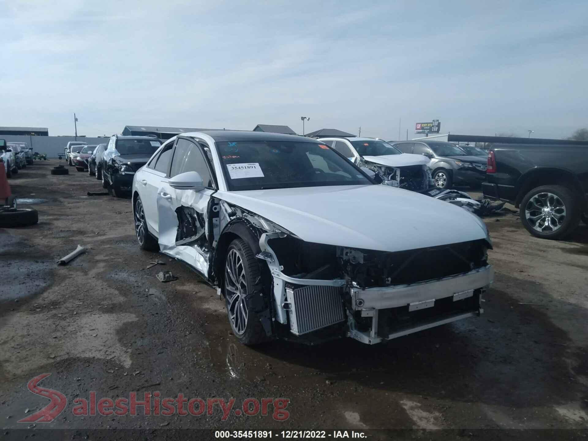 2021 AUDI A8 L — VIN WAU8EAF82MN027987