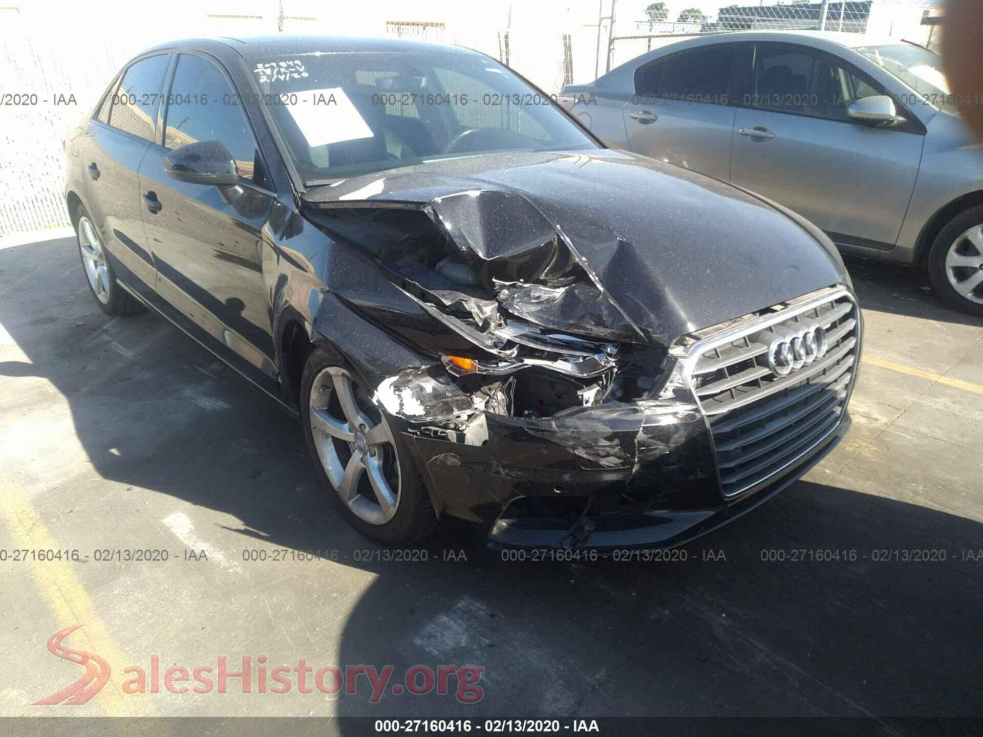2016 AUDI A3 — VIN WAUA7GFF9G1023752
