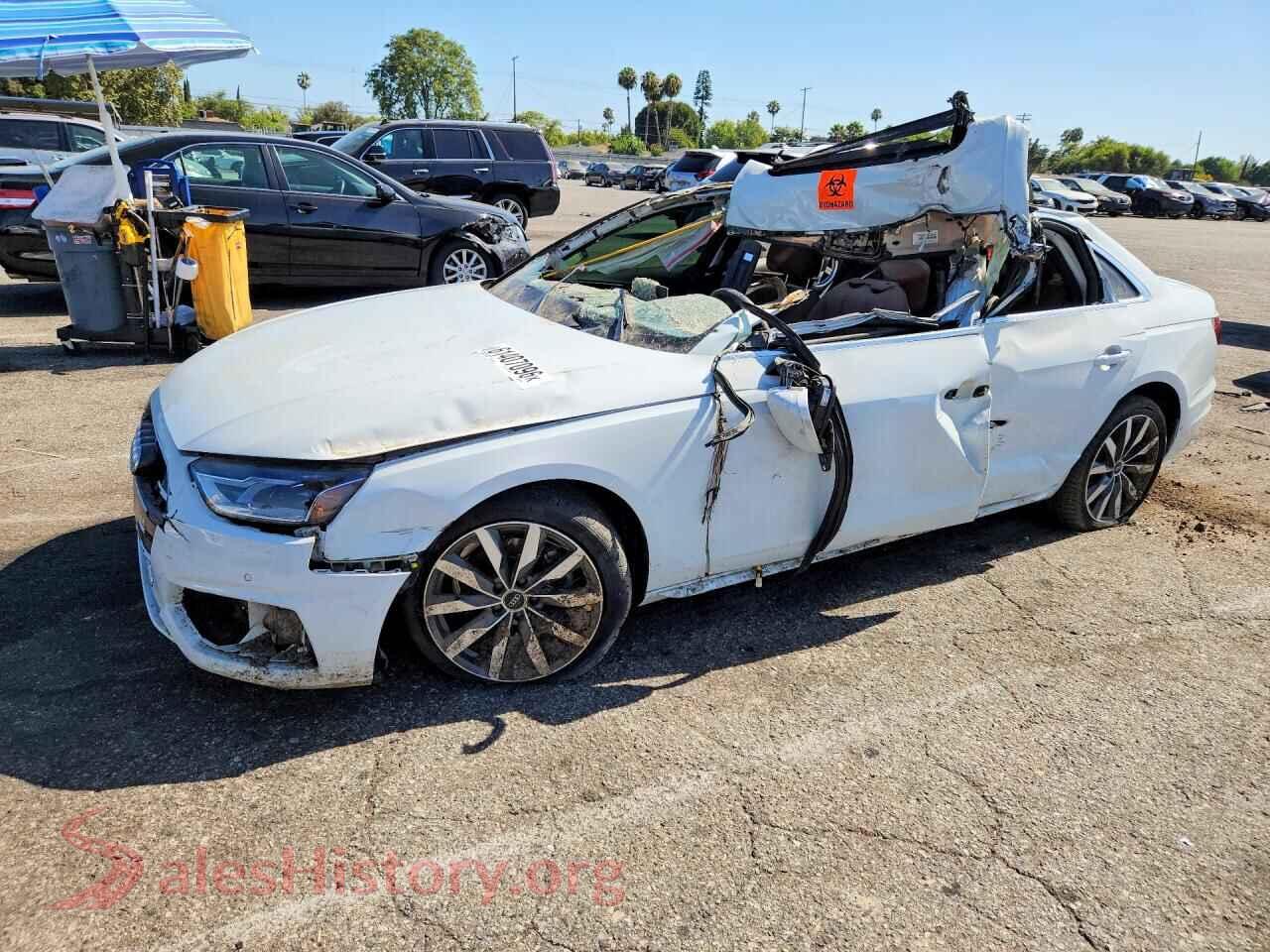 2021 AUDI A4 — VIN WAUABAF49MA069376