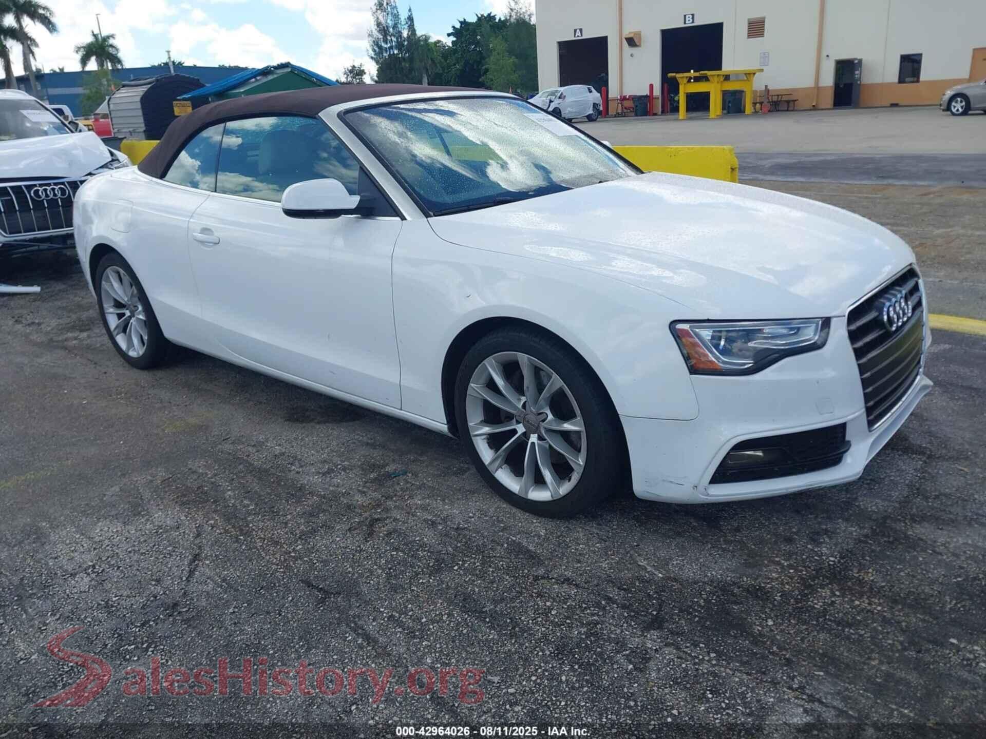 2014 AUDI A5 — VIN WAUAFAFH6EN005023