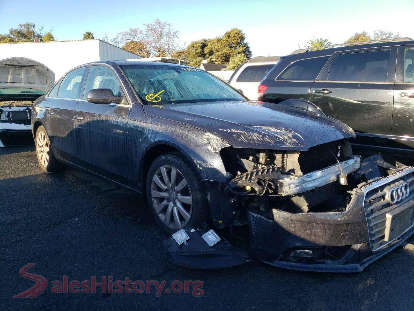 2013 AUDI A4 — VIN WAUAFAFL7DN033514