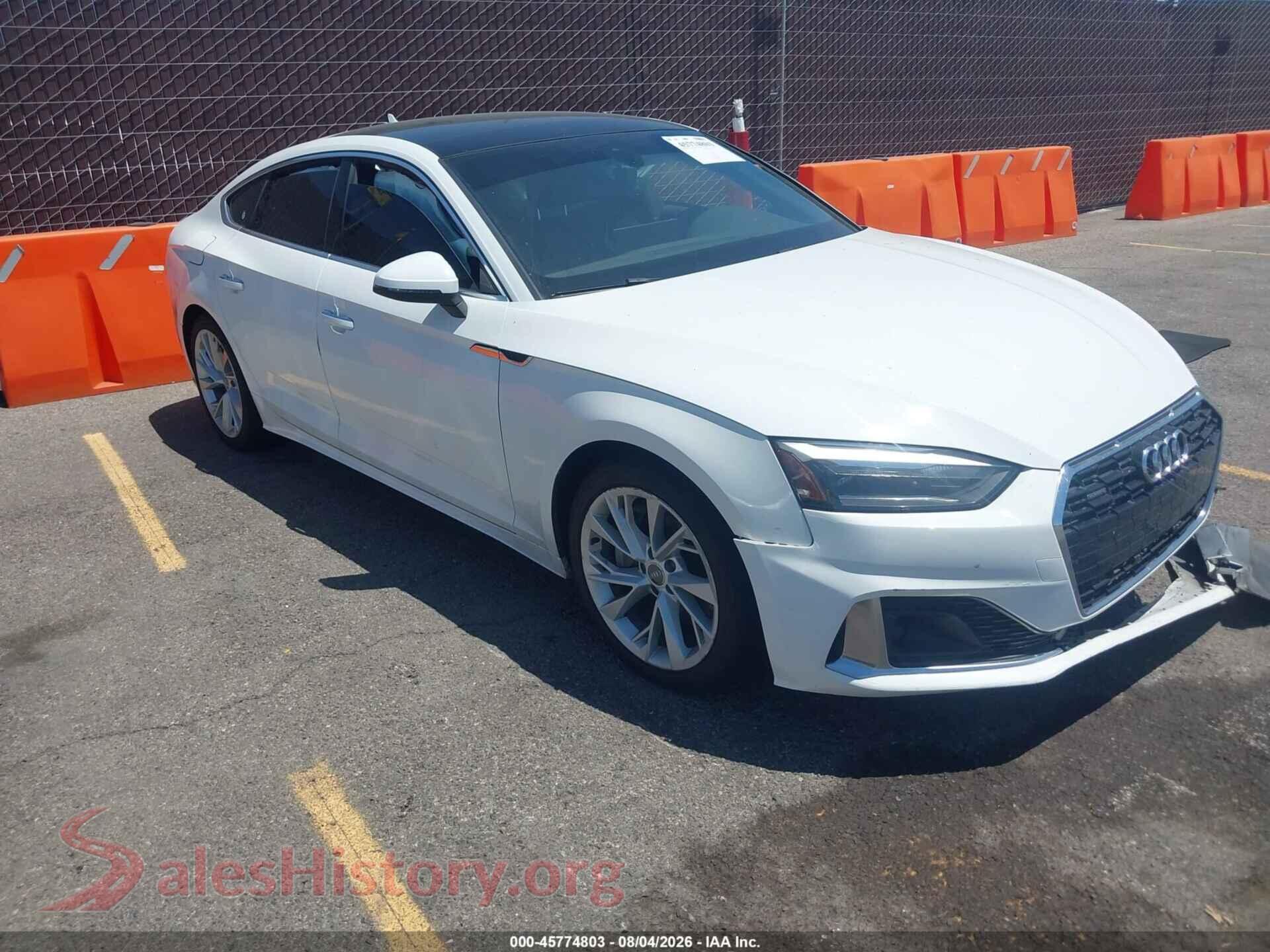 2020 AUDI A5 SPORTBACK — VIN WAUANCF54LA007460