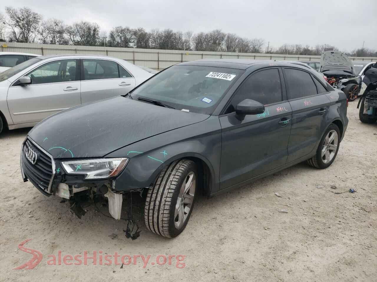 2018 AUDI A3 — VIN WAUAUGFF3J1079766