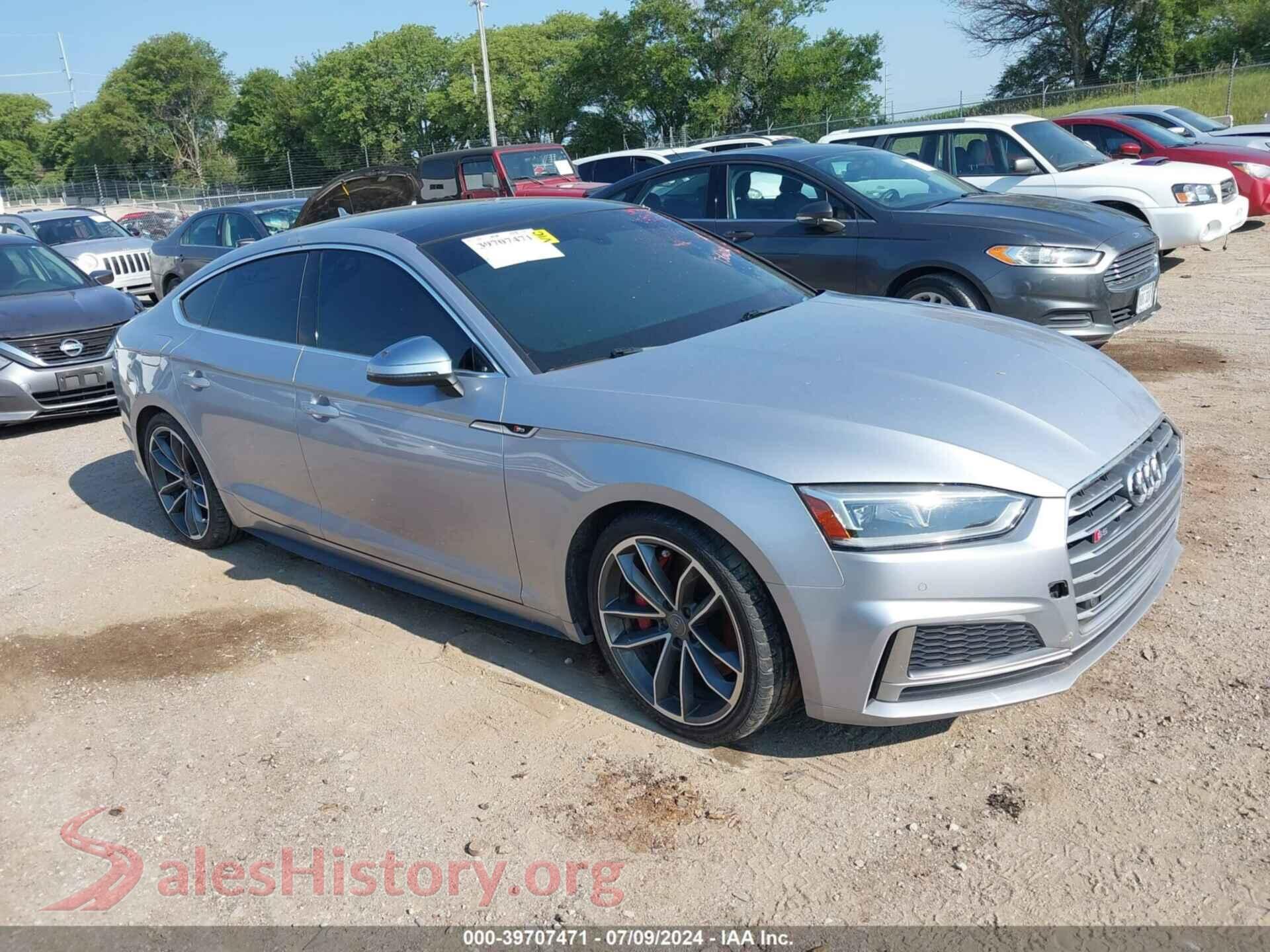 2018 AUDI S5 — VIN WAUB4CF52JA023760