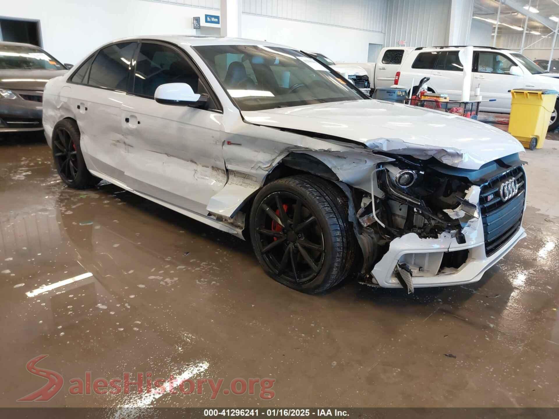 2016 AUDI S4 — VIN WAUBGAFL3GA004914