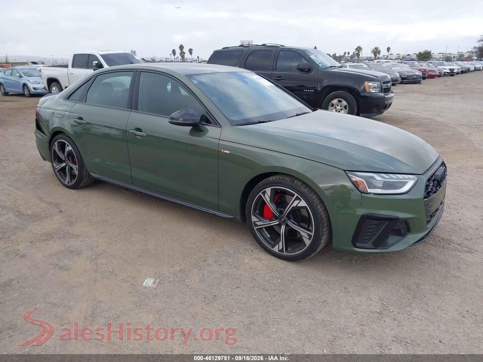2025 AUDI A4 — VIN WAUEAAF44SA002346