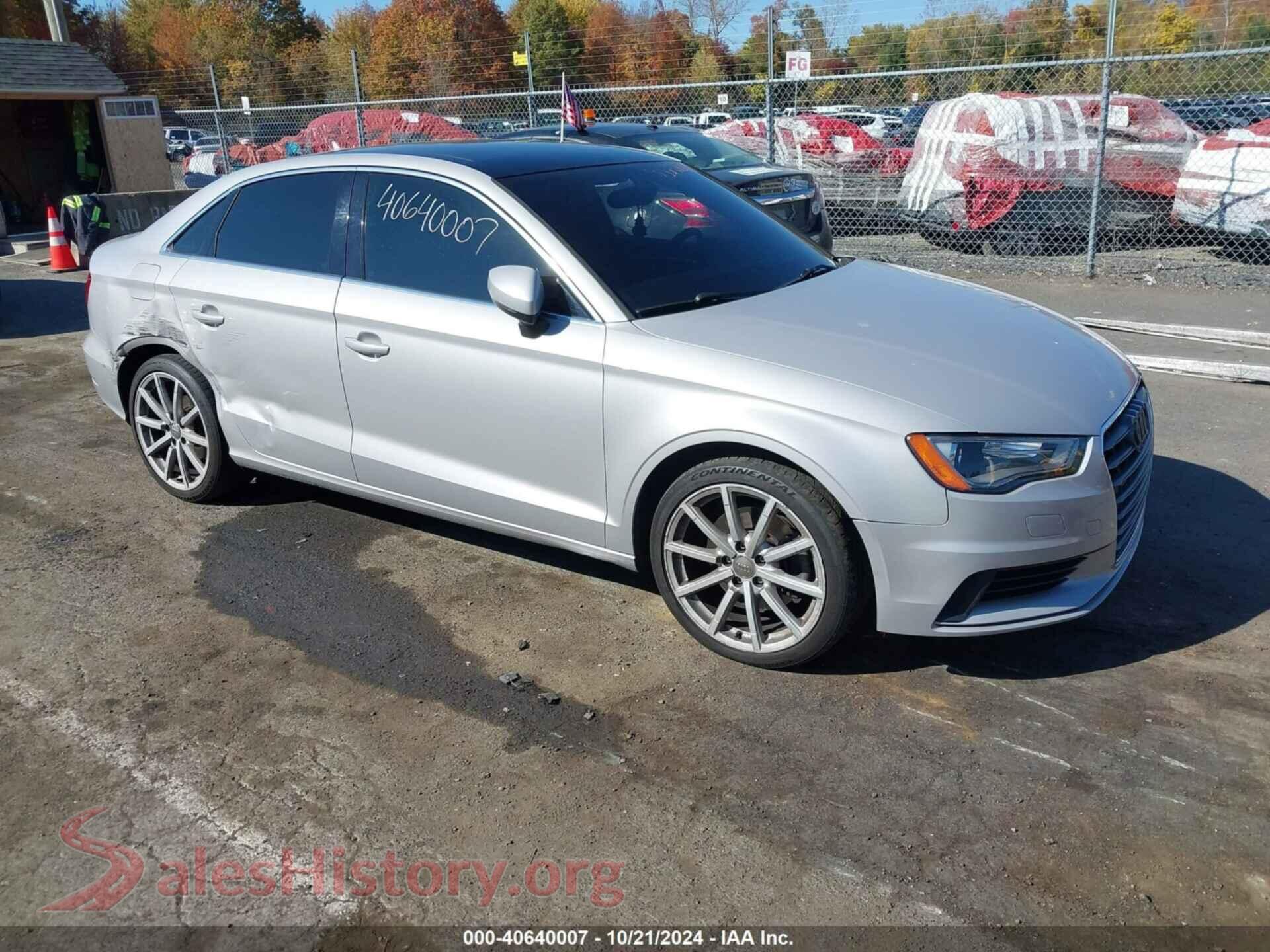 2015 AUDI A3 — VIN WAUEFGFF8F1020764