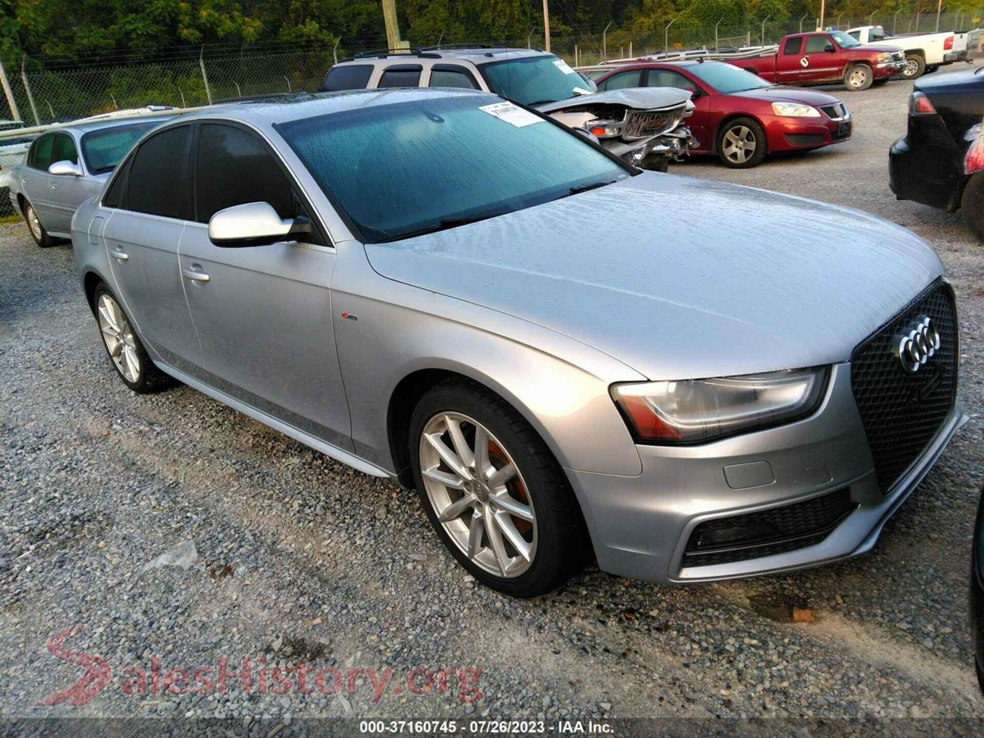 2015 AUDI A4 — VIN WAUFFAFL6FN020892