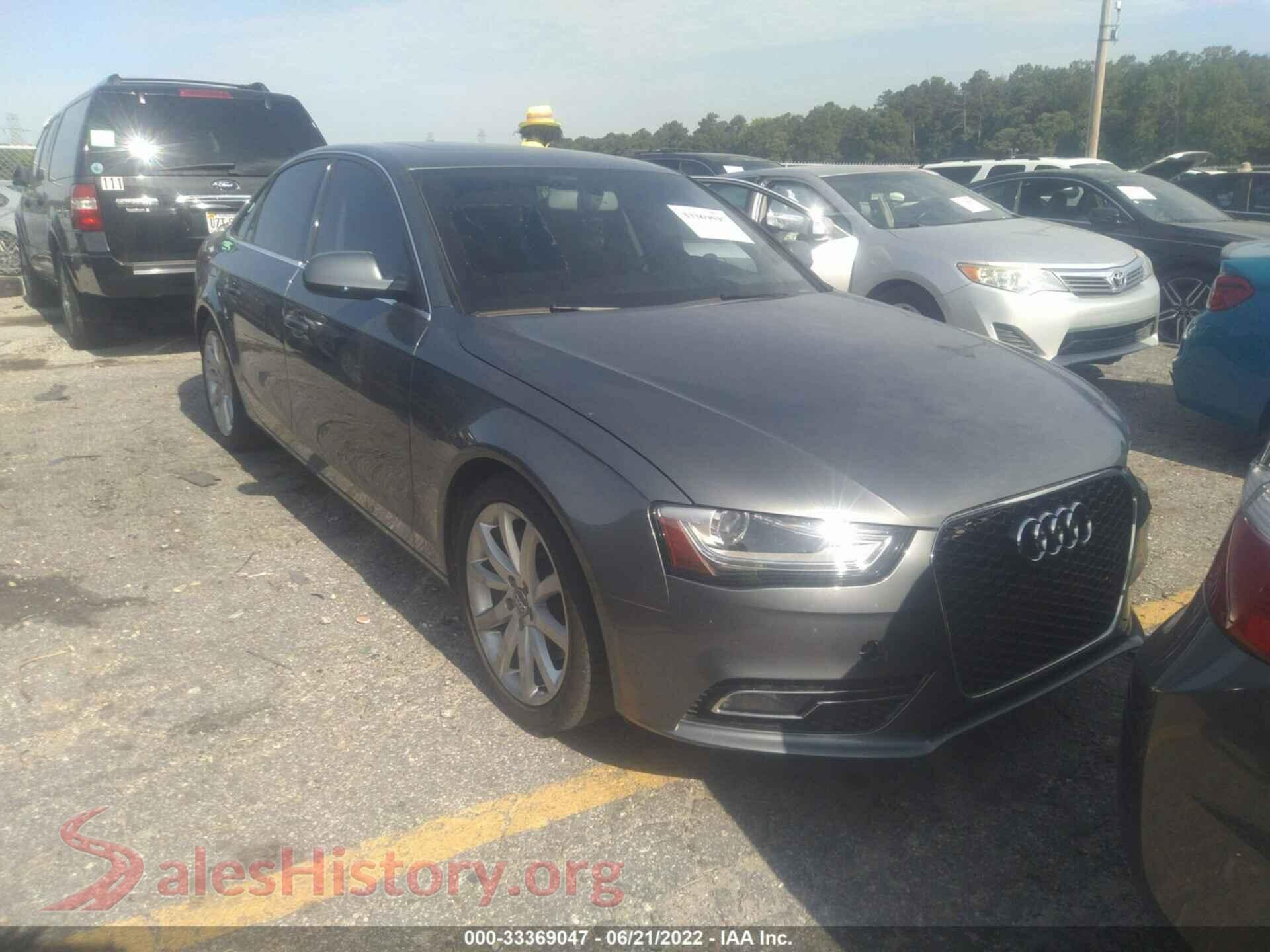 2013 AUDI A4 — VIN WAUFFAFL7DN034894