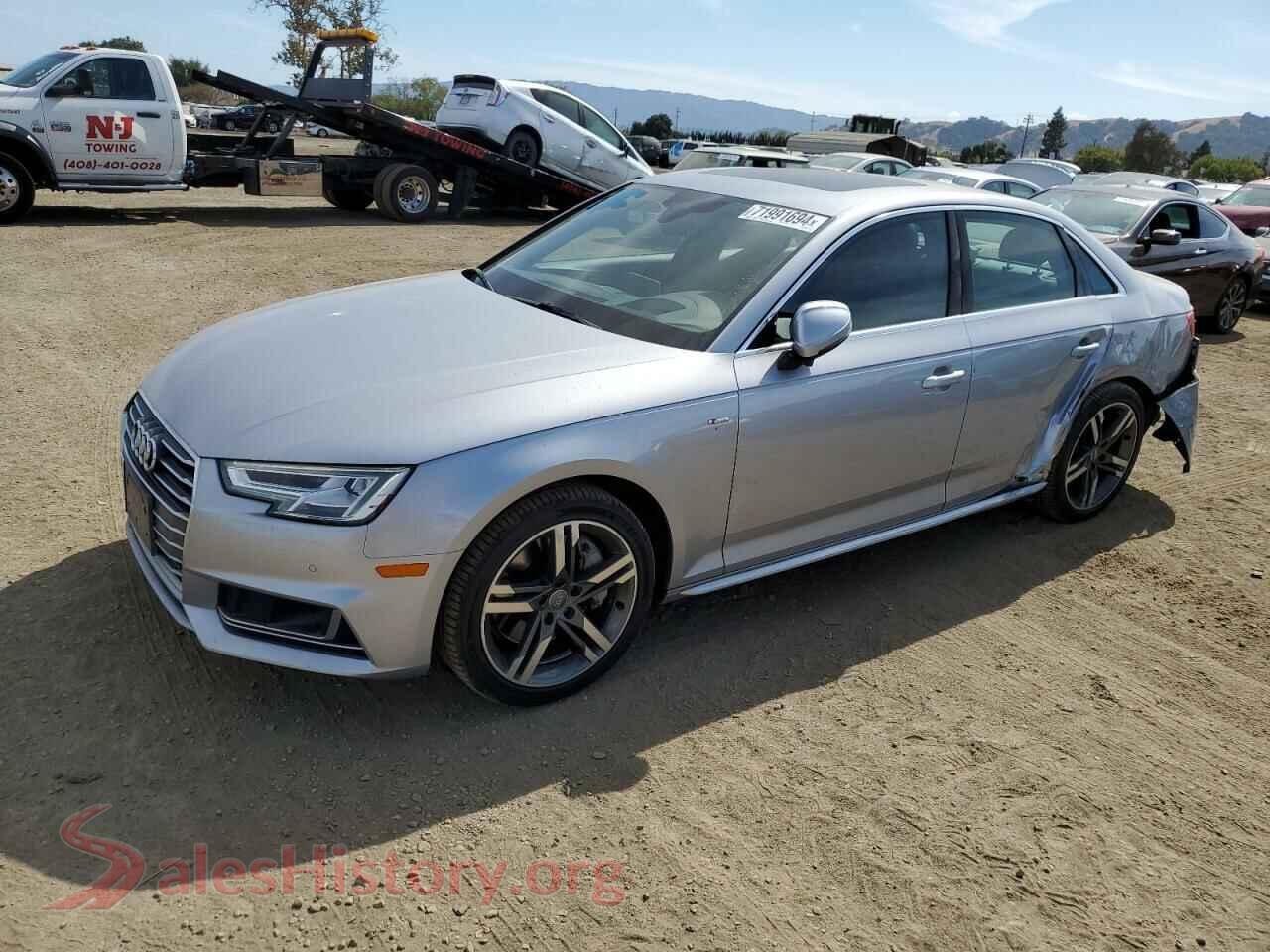 2017 AUDI A4 — VIN WAUFNAF45HN035401