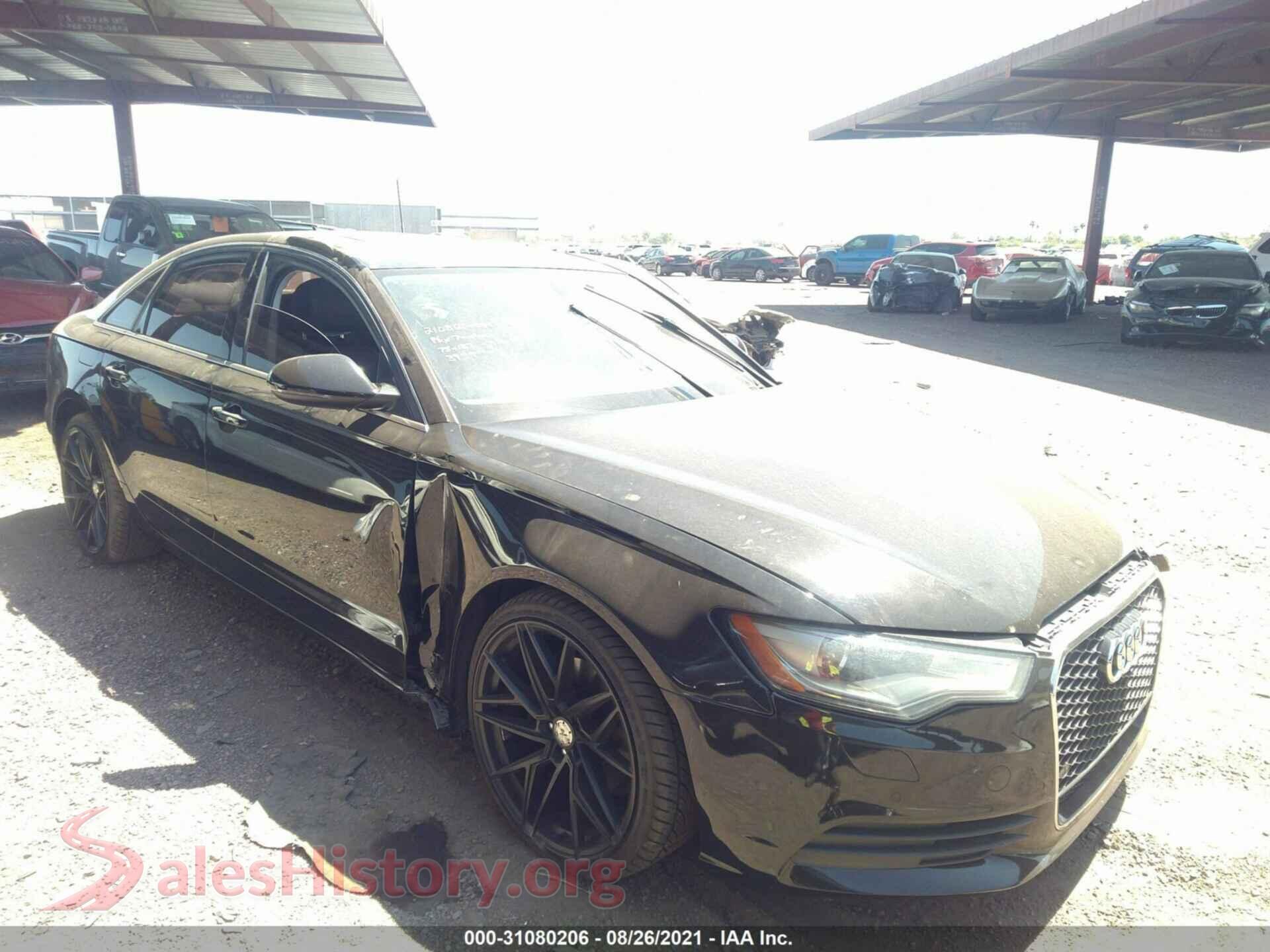 2013 AUDI A6 — VIN WAUGFAFC7DN133977