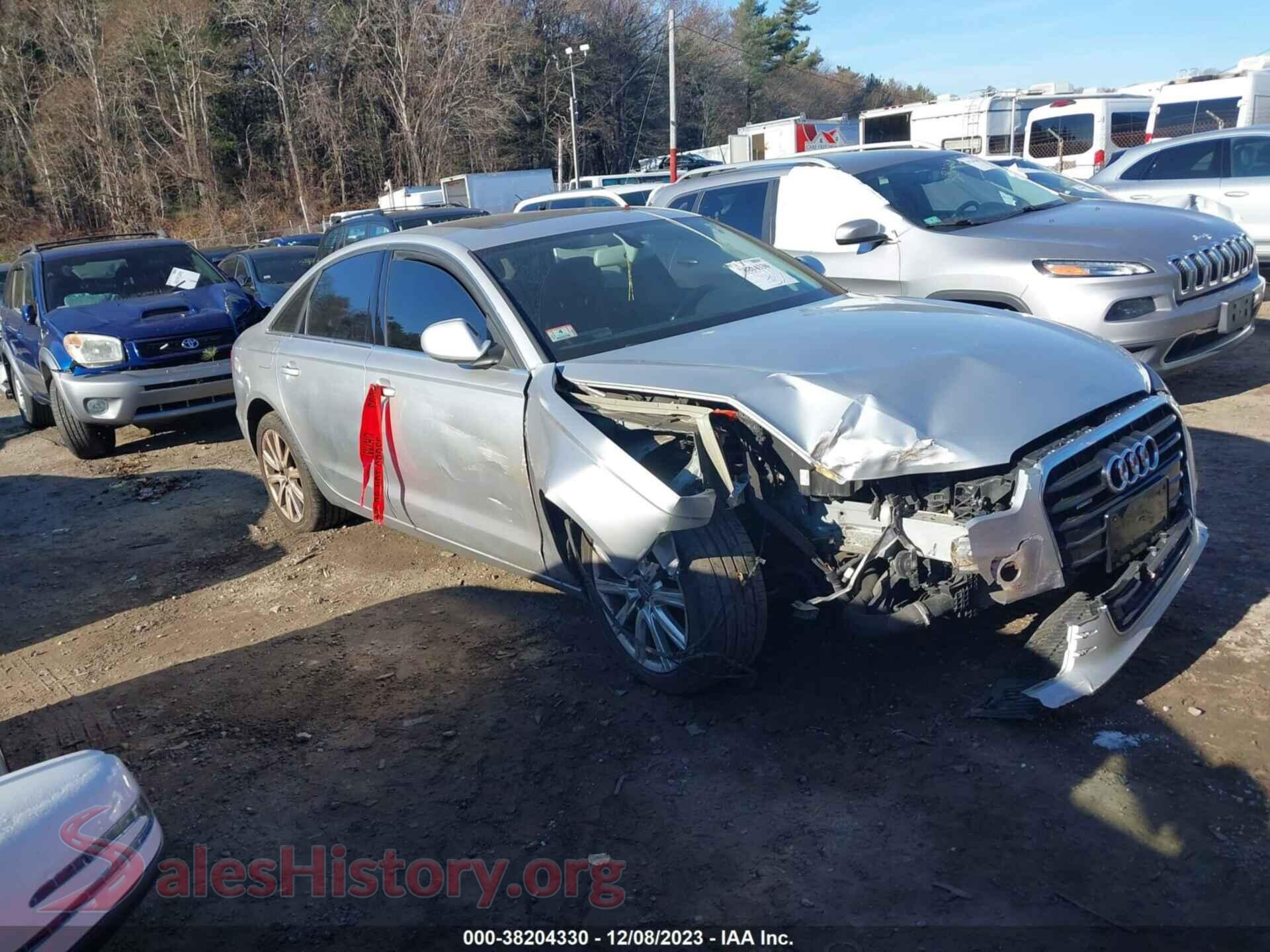 2014 AUDI A6 — VIN WAUGFAFC9EN154086