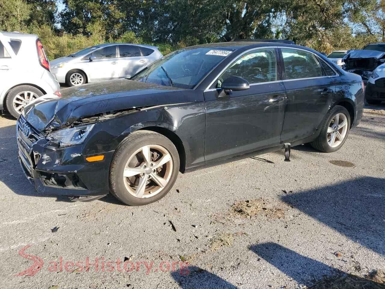 2019 AUDI A4 — VIN WAUGMAF4XKA055634
