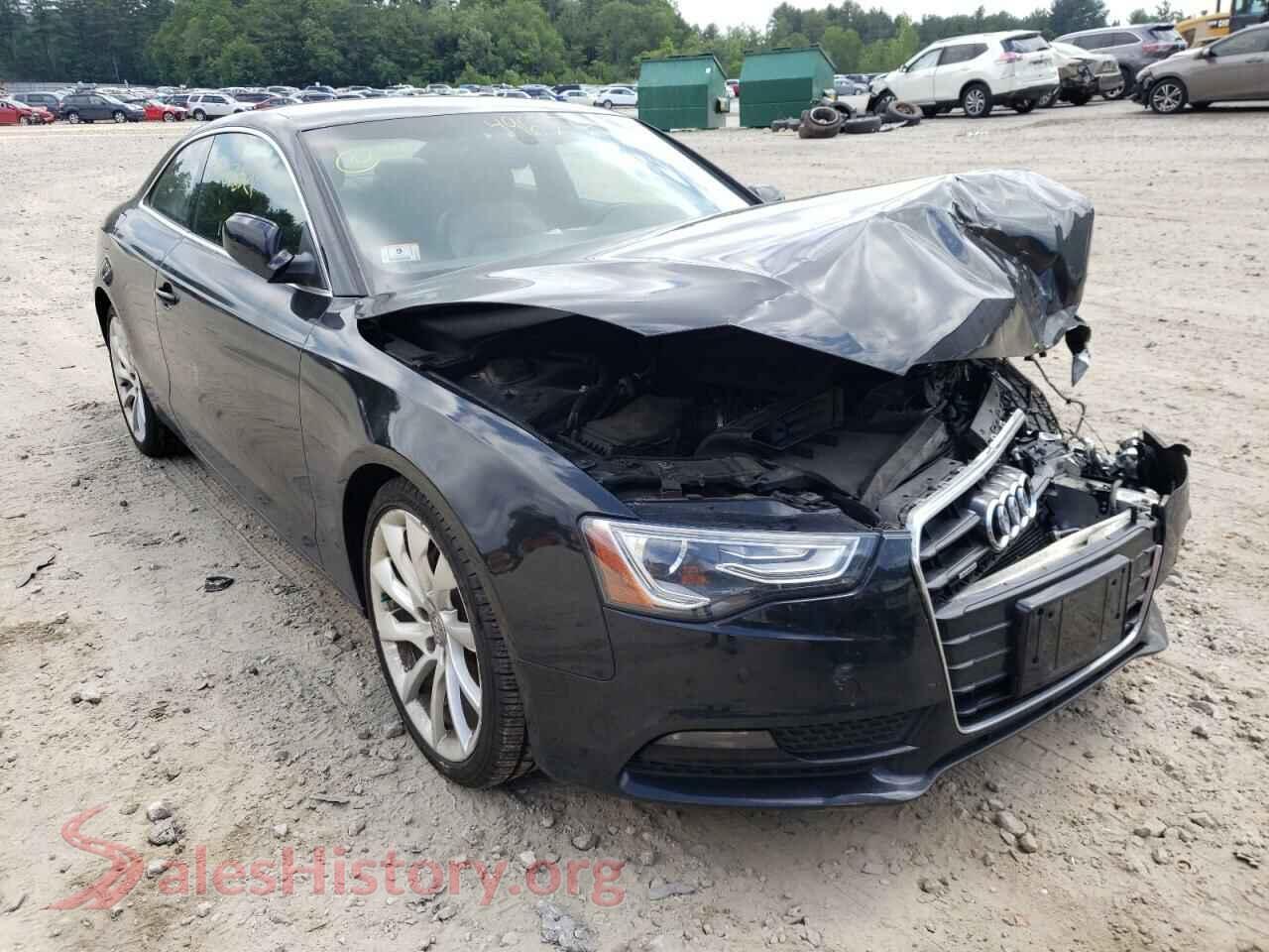 2013 AUDI A5 — VIN WAULFAFR3DA063372