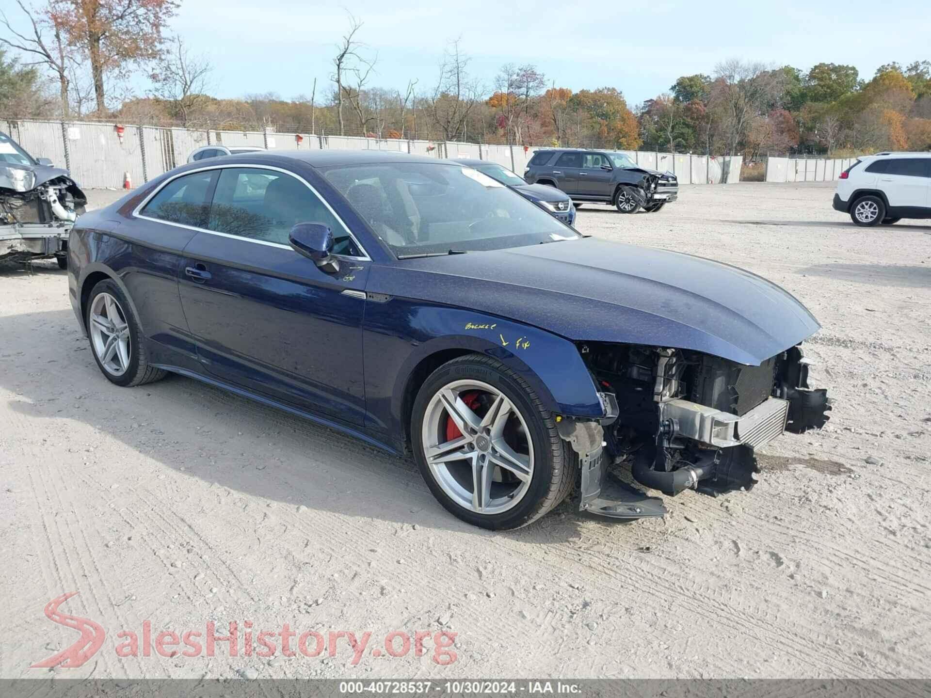 2021 AUDI A5 COUPE — VIN WAUSAAF52MA011173