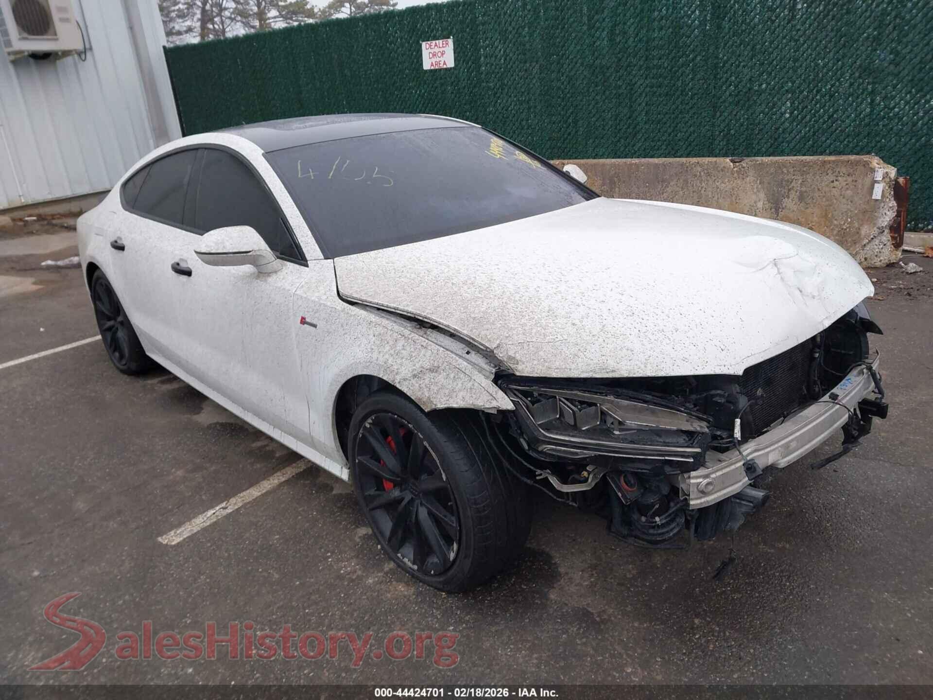 2016 AUDI A7 — VIN WAUWGAFCXGN006444
