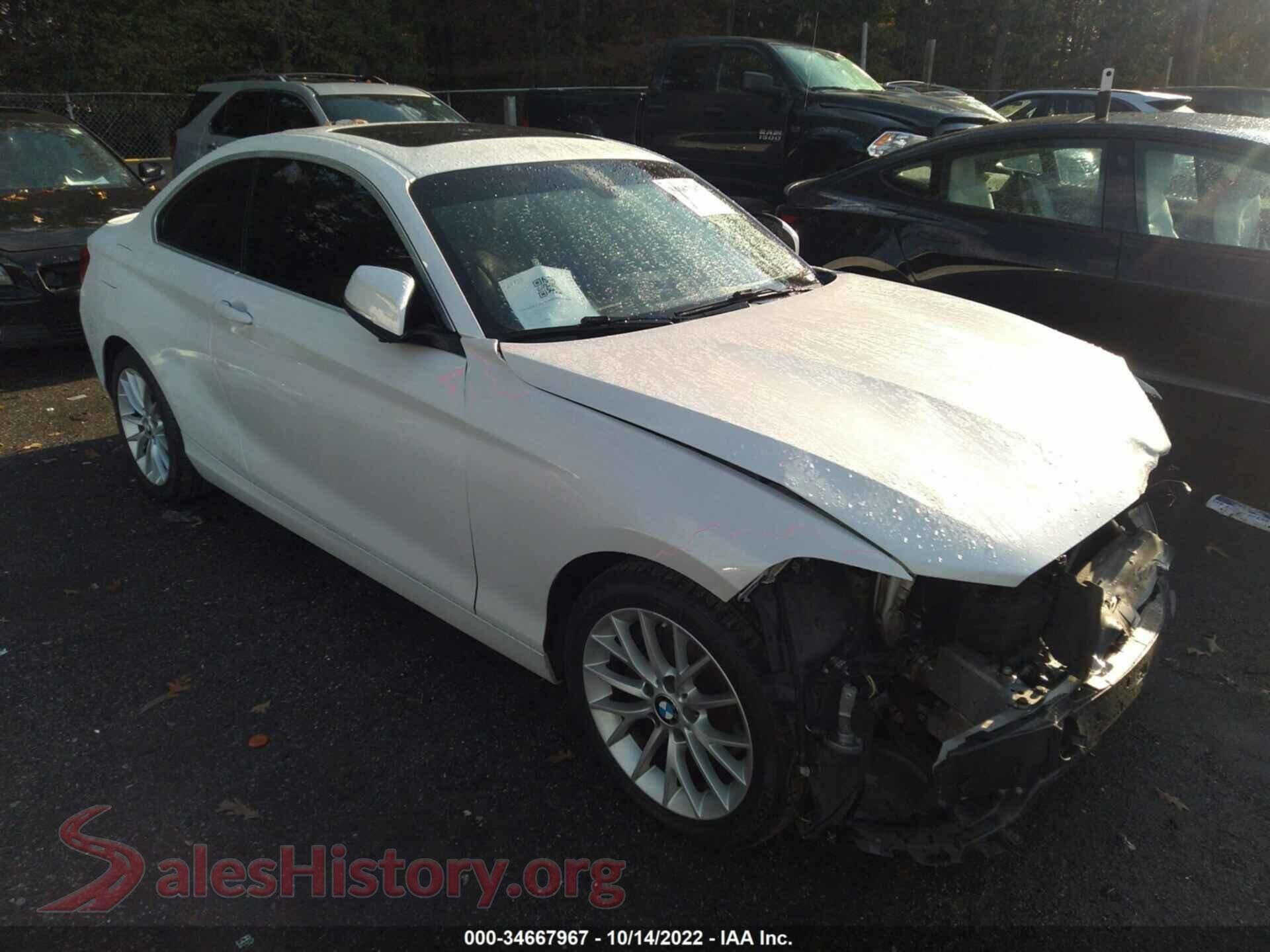 2015 BMW 2 SERIES — VIN WBA1F7C51FVX96155