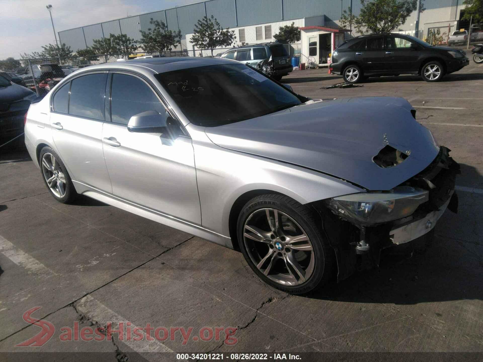 2013 BMW 3 SERIES — VIN WBA3A5C51DF351188